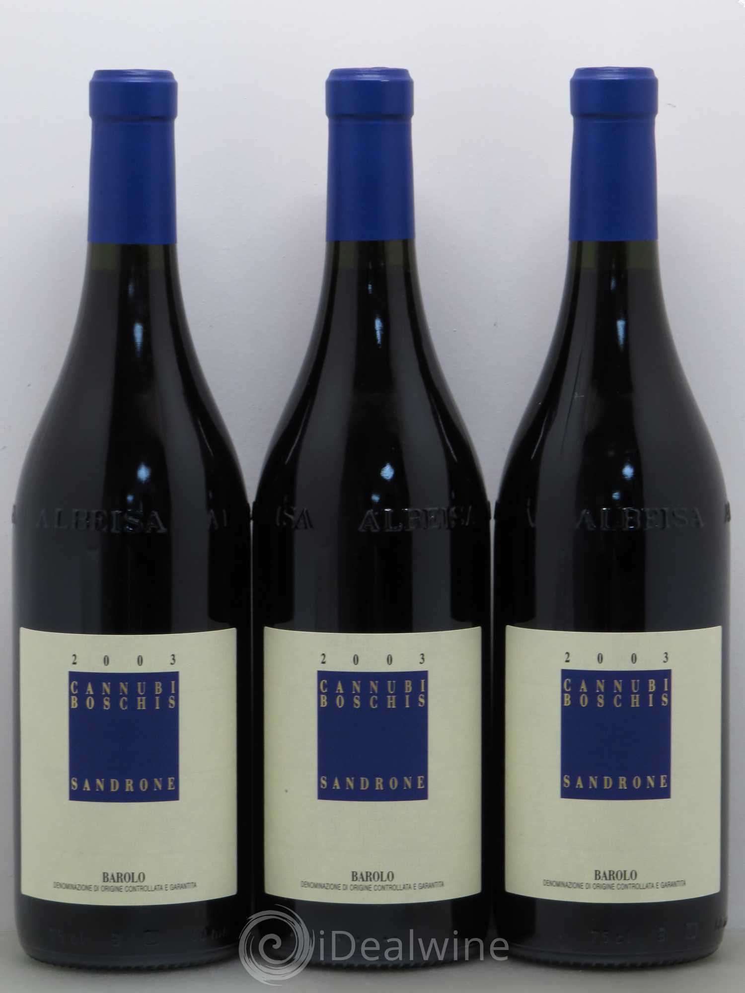 Barolo DOCG Aleste (anciennement Cannubi Boschis) Luciano Sandrone 2003 - Lot de 3 bouteilles - 0