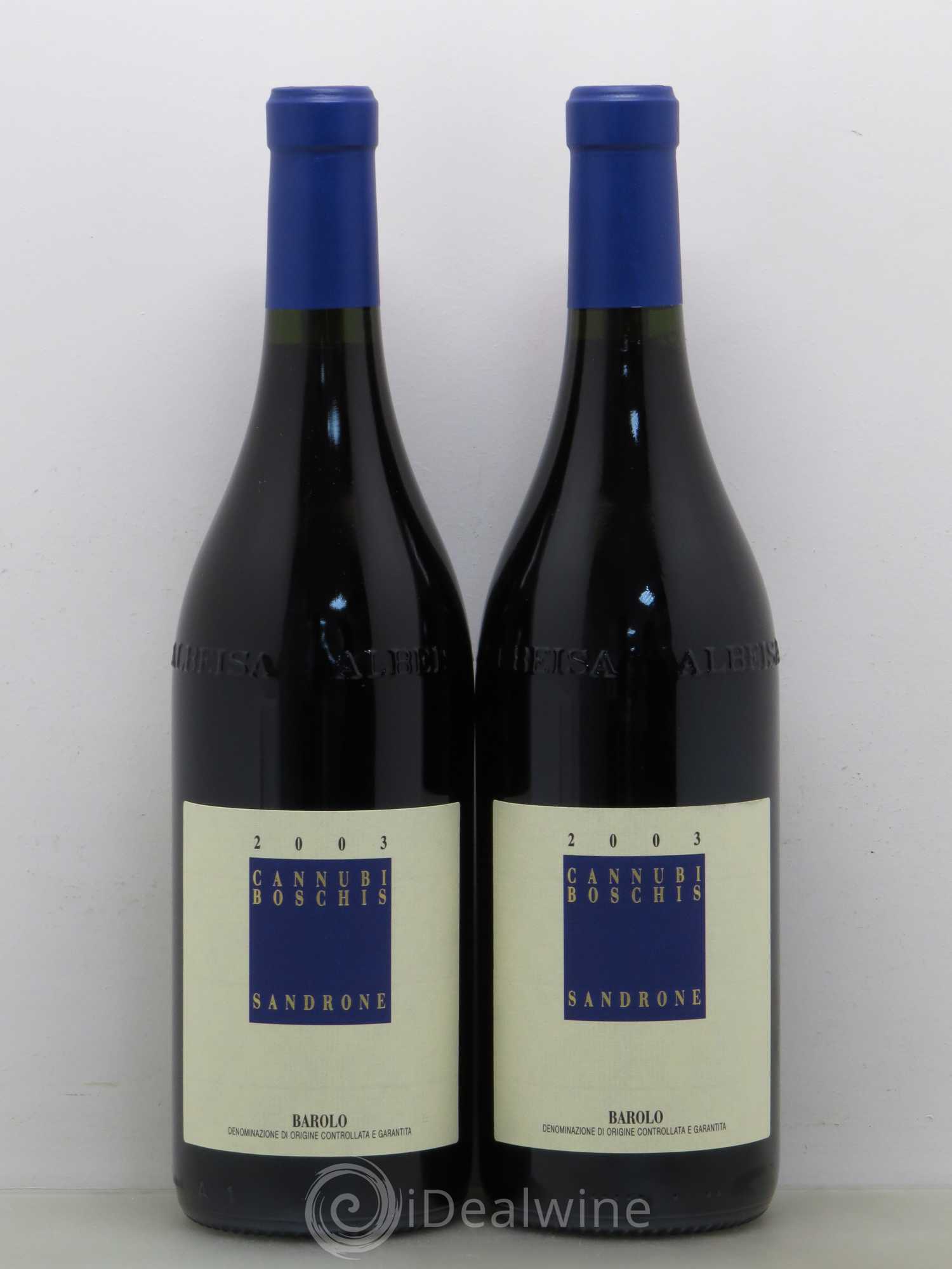 Barolo DOCG Aleste (anciennement Cannubi Boschis) Luciano Sandrone 2003 - Lot de 2 bouteilles - 0