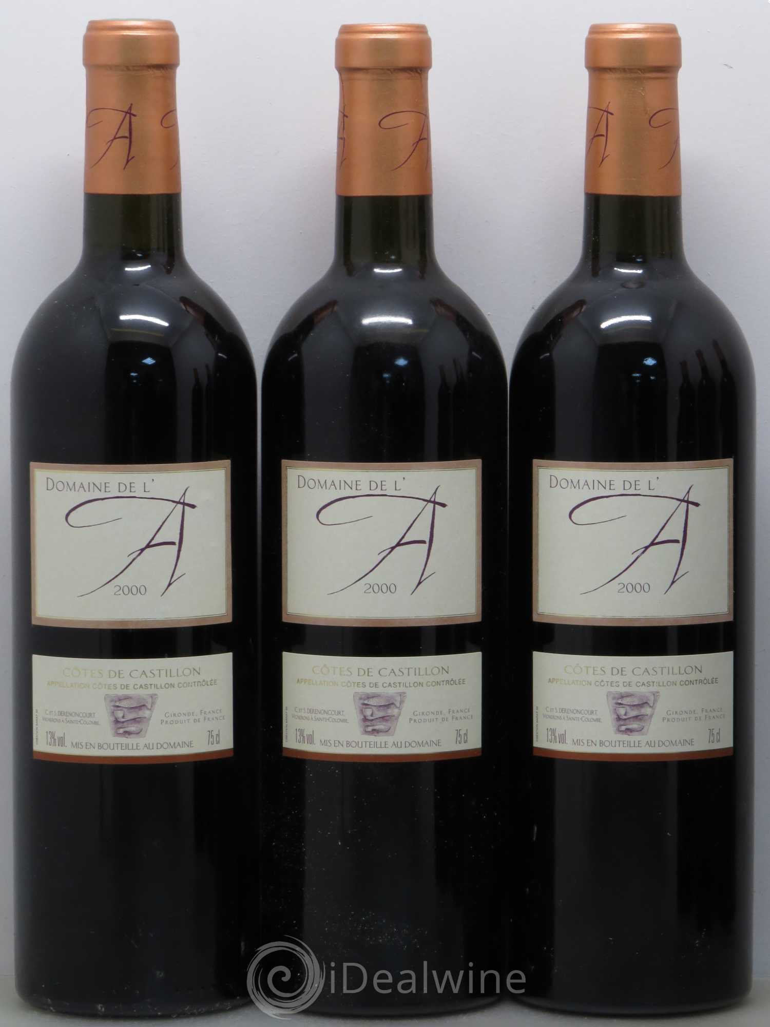 Domaine de l'A 2000 - Lot de 6 bouteilles - 1