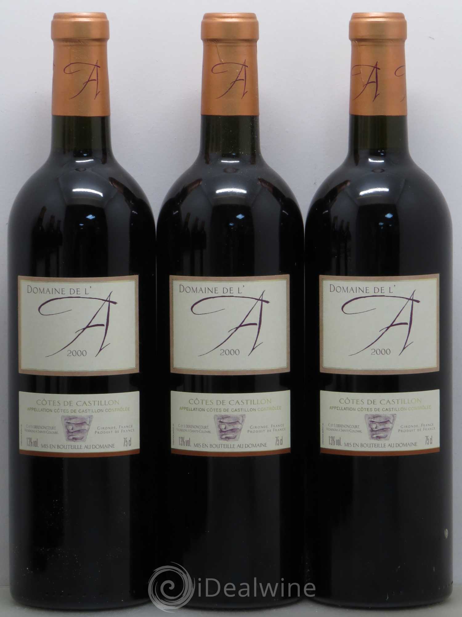 Domaine de l'A 2000 - Lot de 6 bouteilles - 2