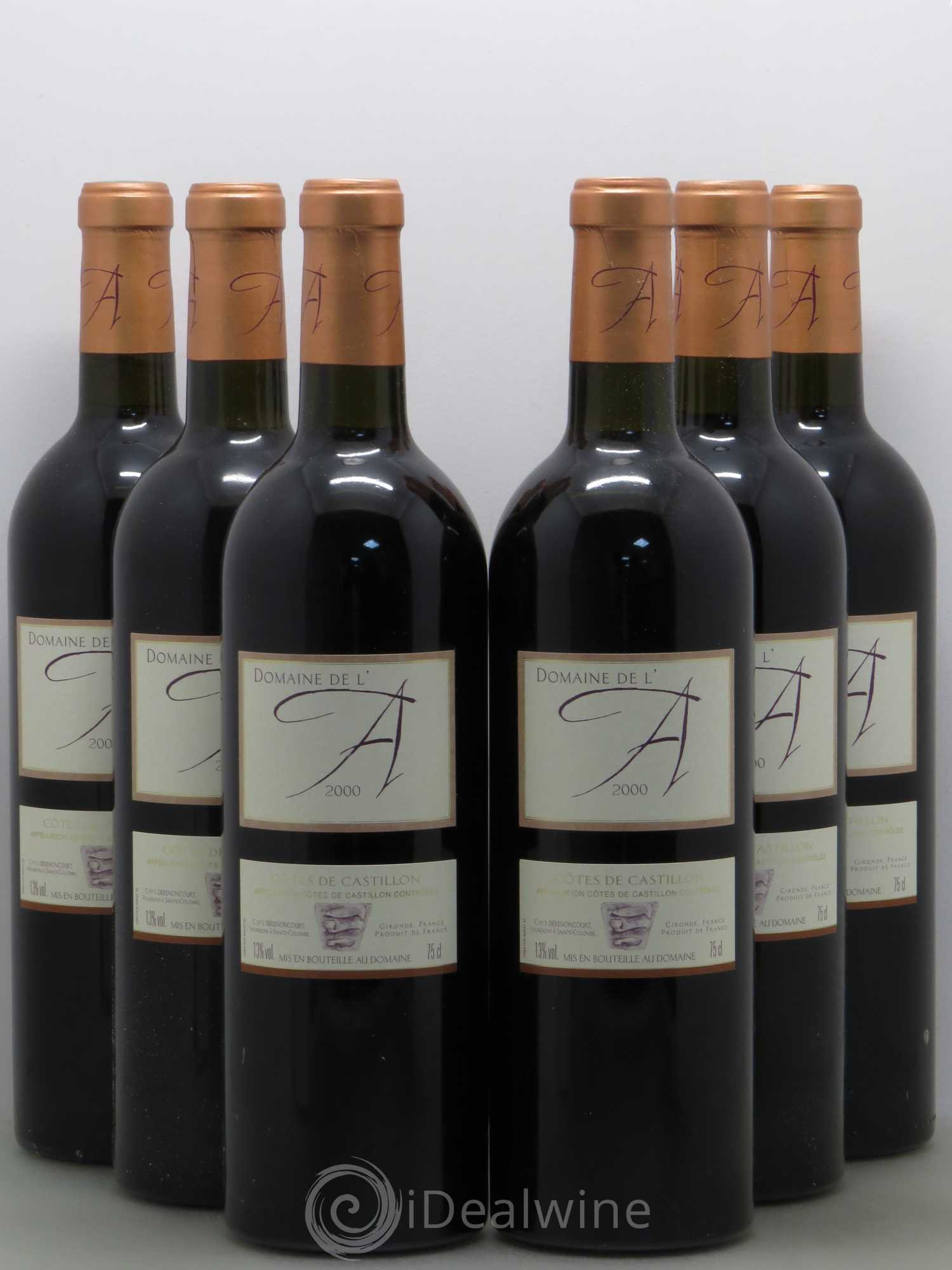 Domaine de l'A 2000 - Lot de 6 bouteilles - 0