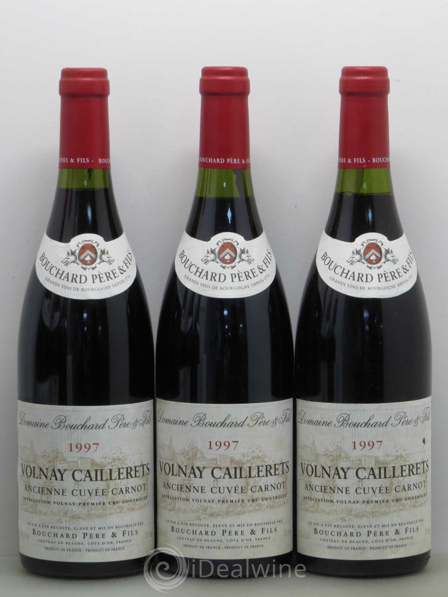 Volnay 1er Cru Caillerets - Ancienne Cuvée Carnot Bouchard Père & Fils 1997 - Lot de 6 bouteilles - 1