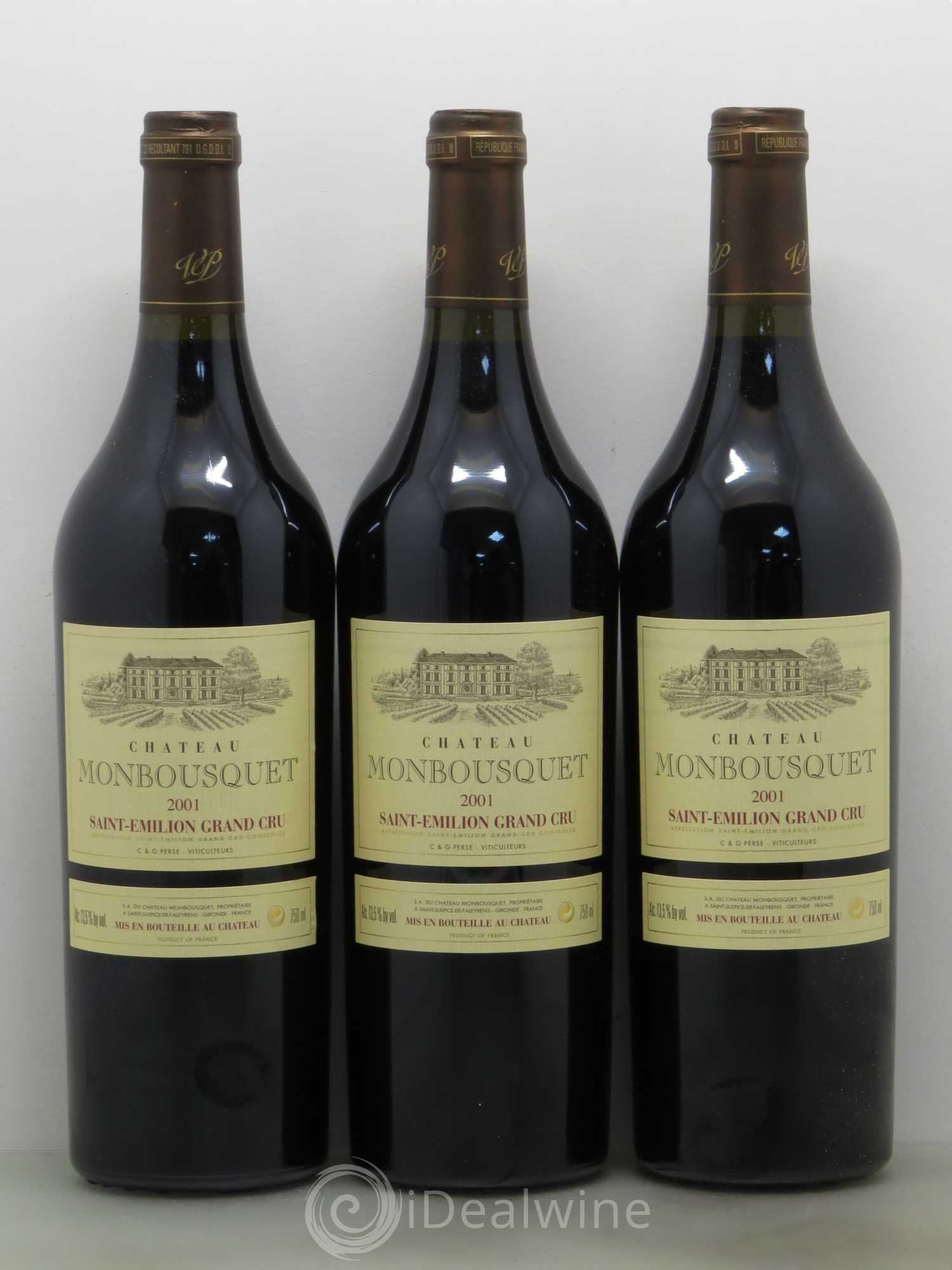Château Monbousquet Grand Cru Classé 2001 - Lot de 6 bouteilles - 1