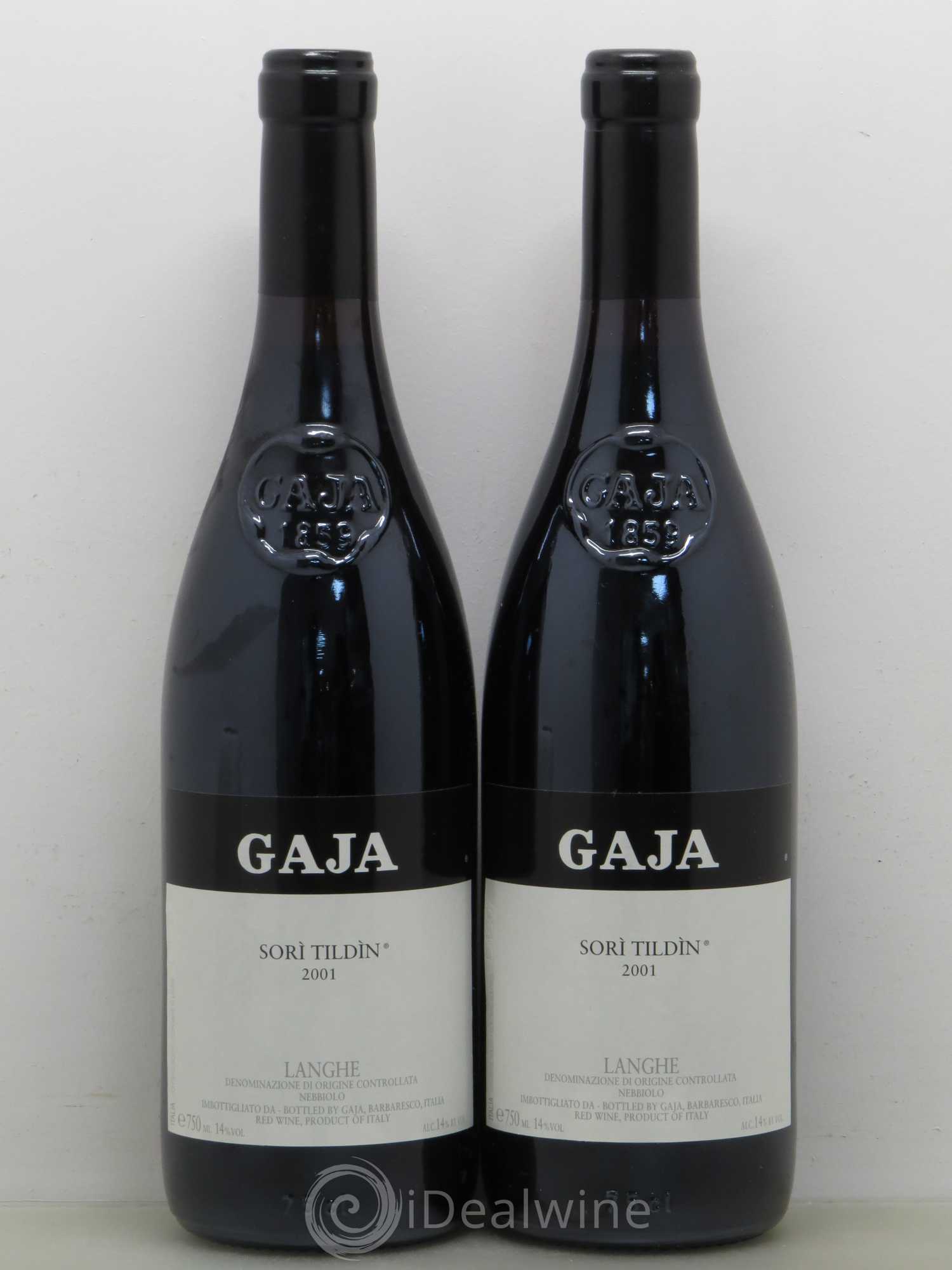 Langhe Sorì Tildìn Gaja 2001 - Lot de 2 bouteilles - 0