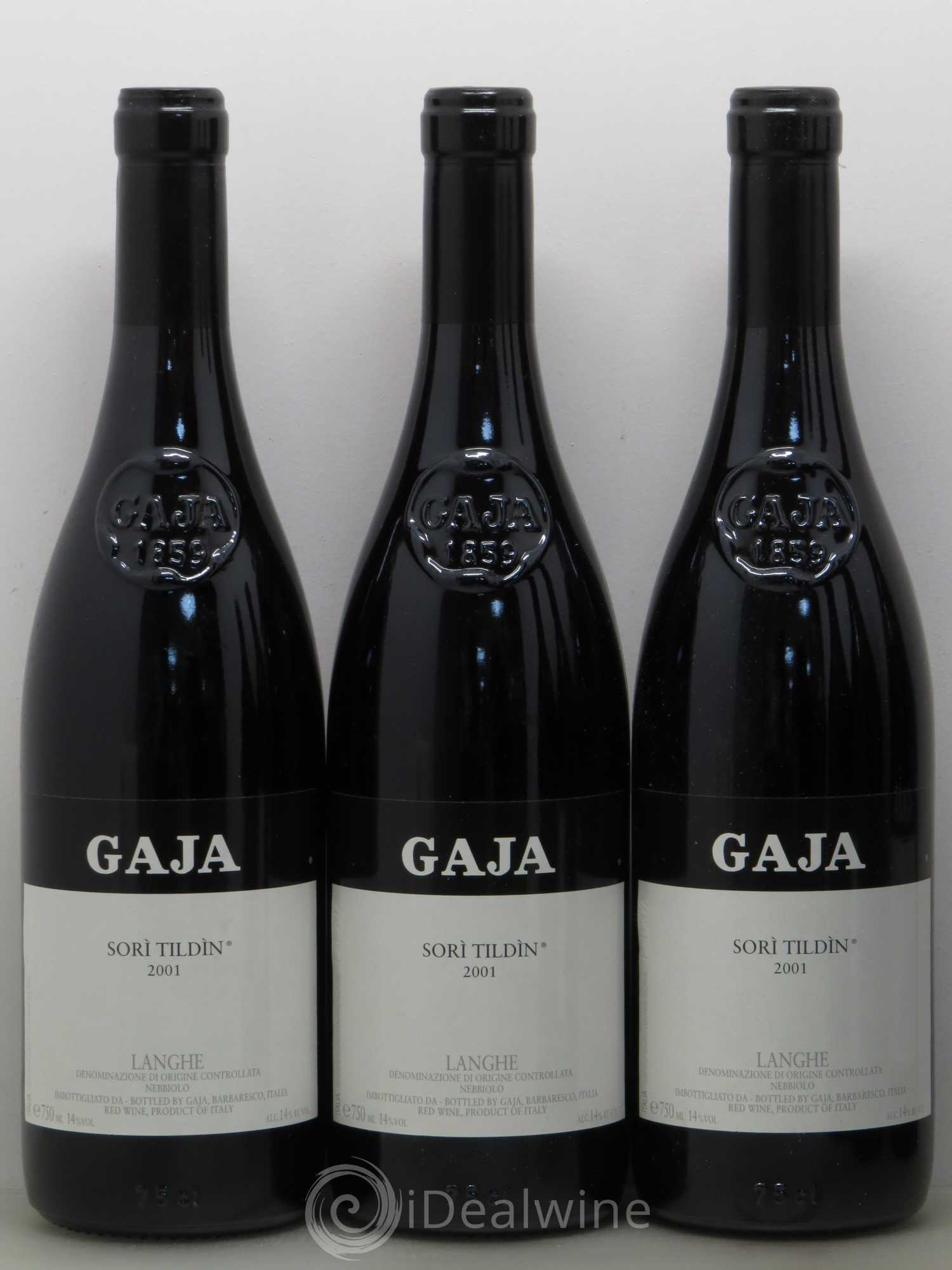 Langhe Sorì Tildìn Gaja 2001 - Lot de 6 bouteilles - 1