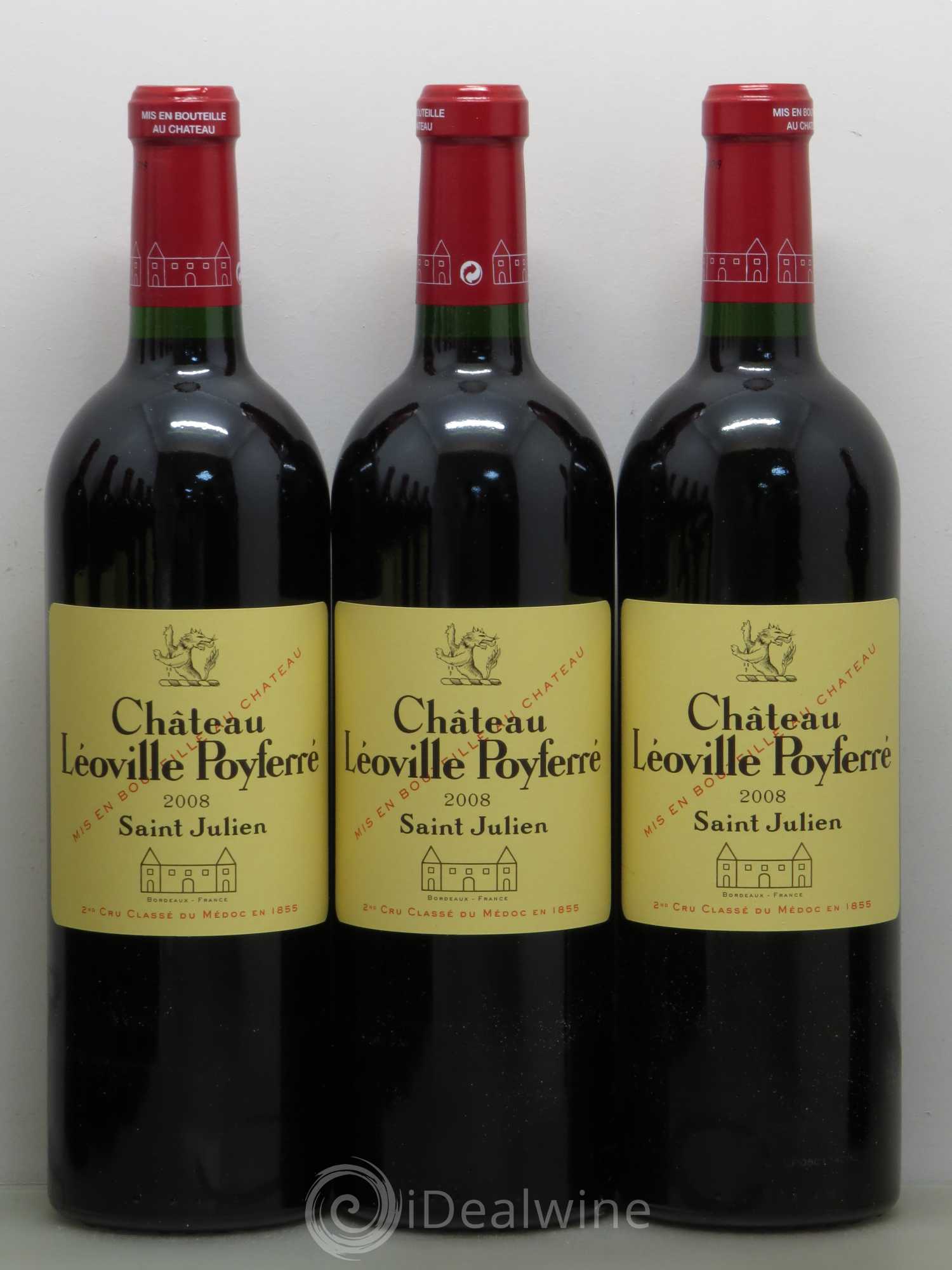 Château Léoville Poyferré 2ème Grand Cru Classé 2008 - Lotto di 12 bottiglie - 2