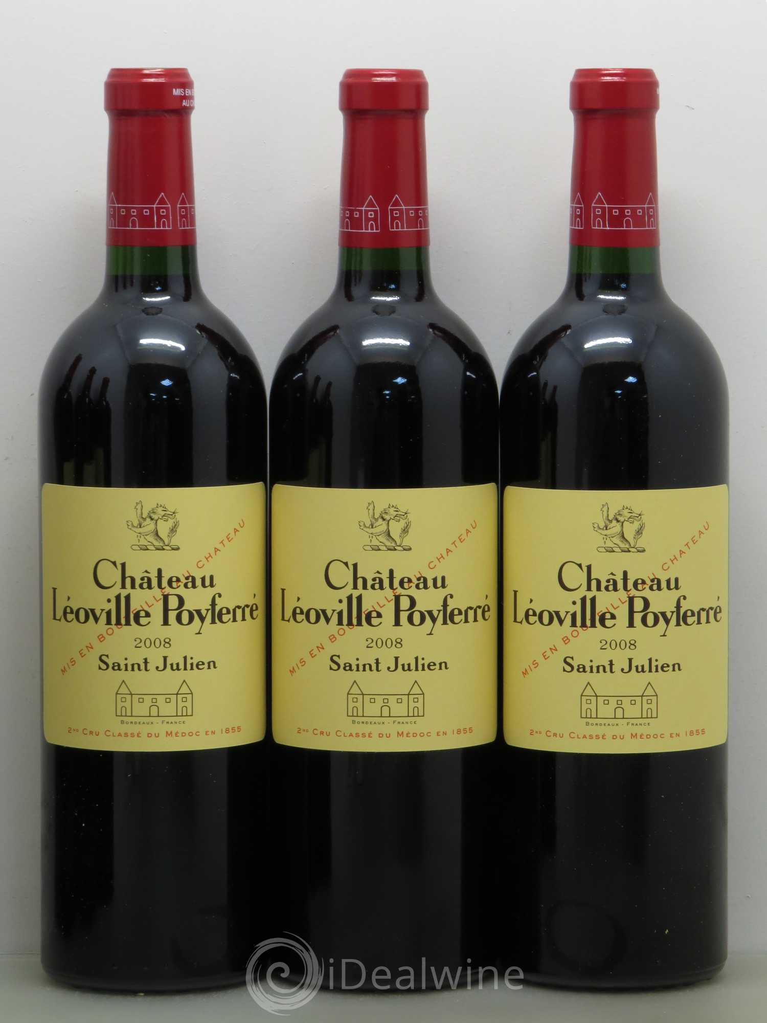 Château Léoville Poyferré 2ème Grand Cru Classé 2008 - Lotto di 12 bottiglie - 3