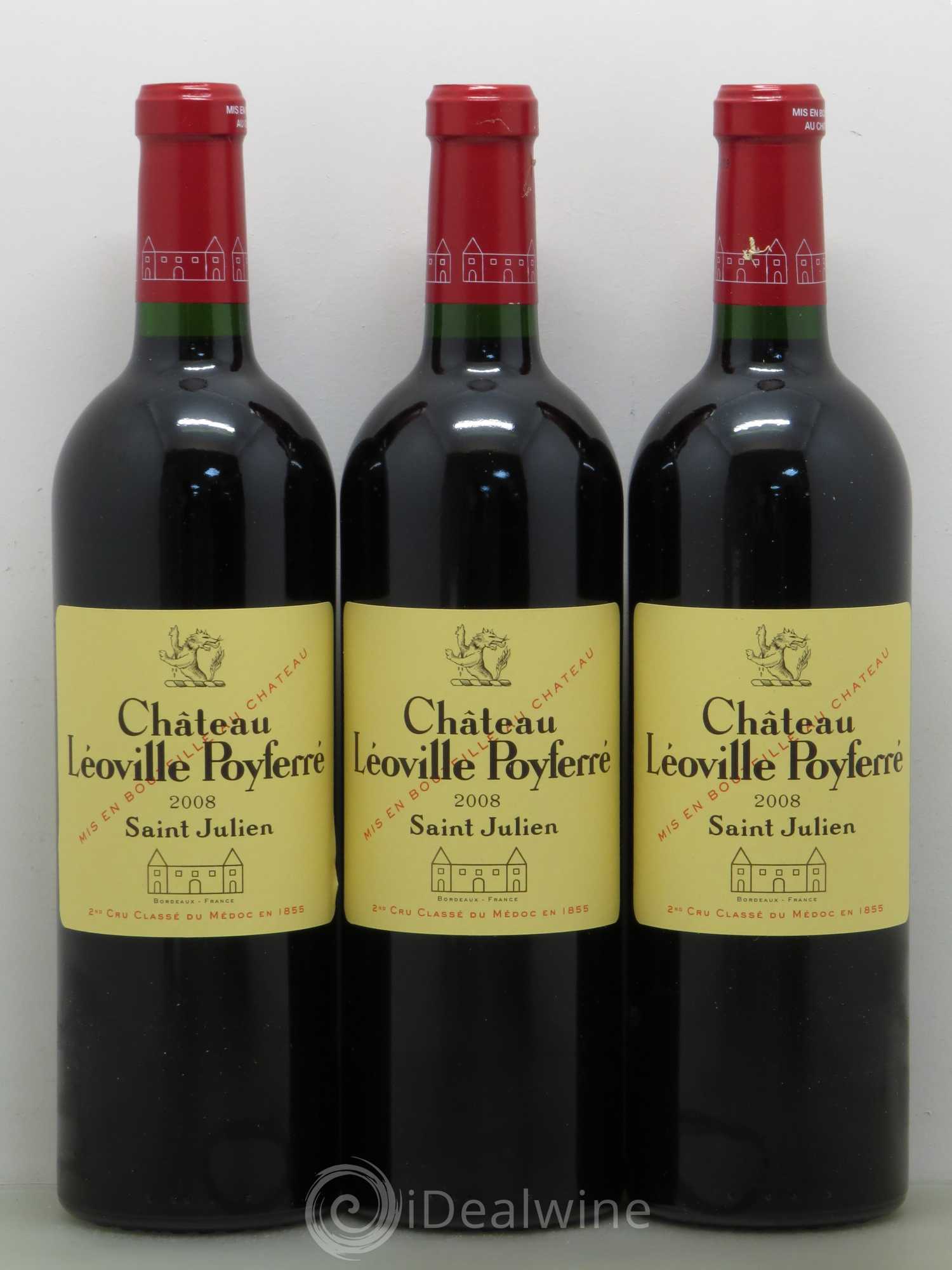Château Léoville Poyferré 2ème Grand Cru Classé 2008 - Lotto di 12 bottiglie - 4