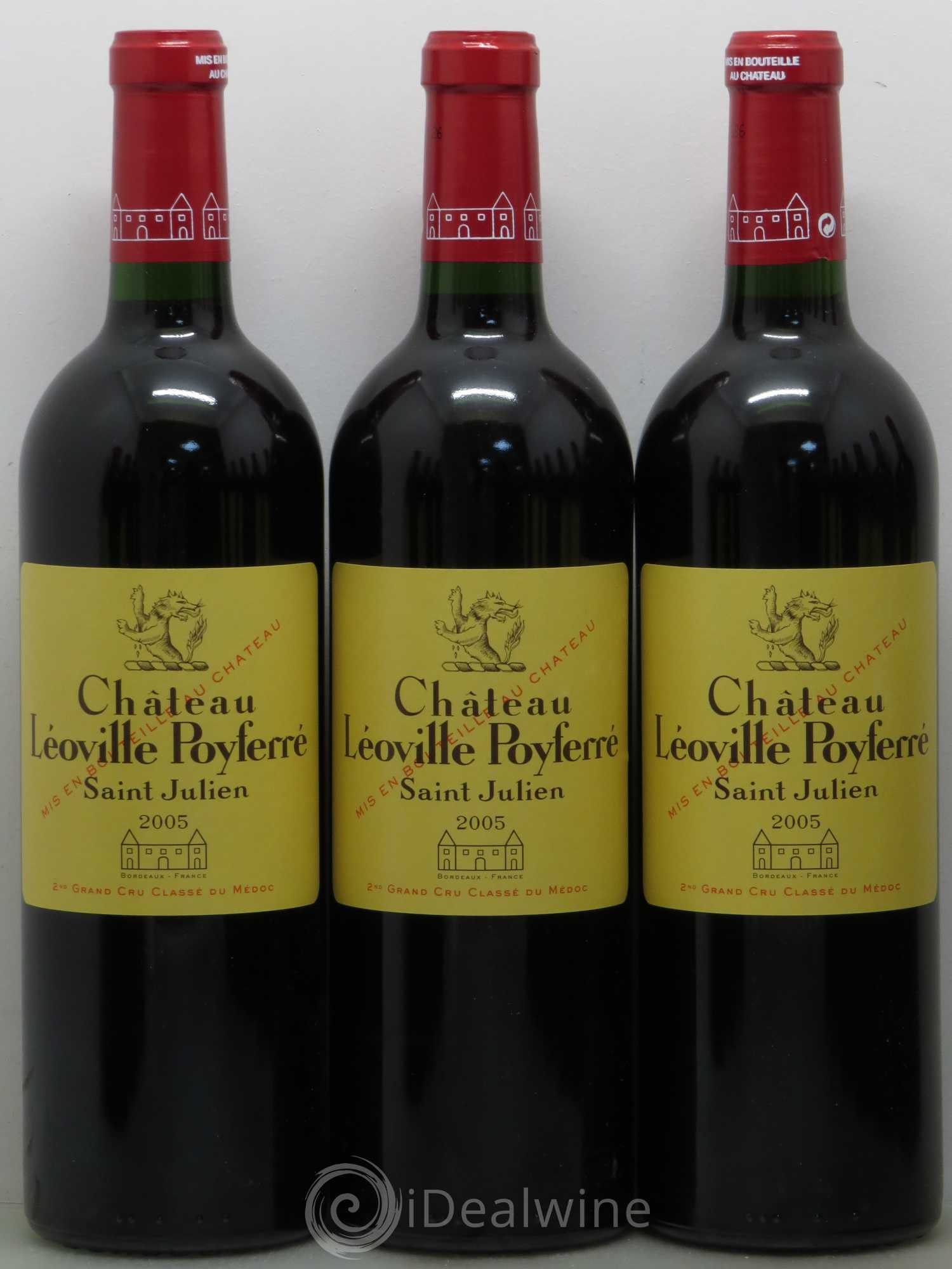 Château Léoville Poyferré 2ème Grand Cru Classé 2005 - Lot de 12 bouteilles - 1
