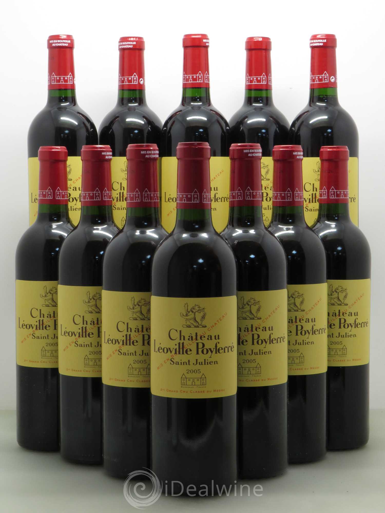 Château Léoville Poyferré 2ème Grand Cru Classé 2005 - Lot de 12 bouteilles - 0