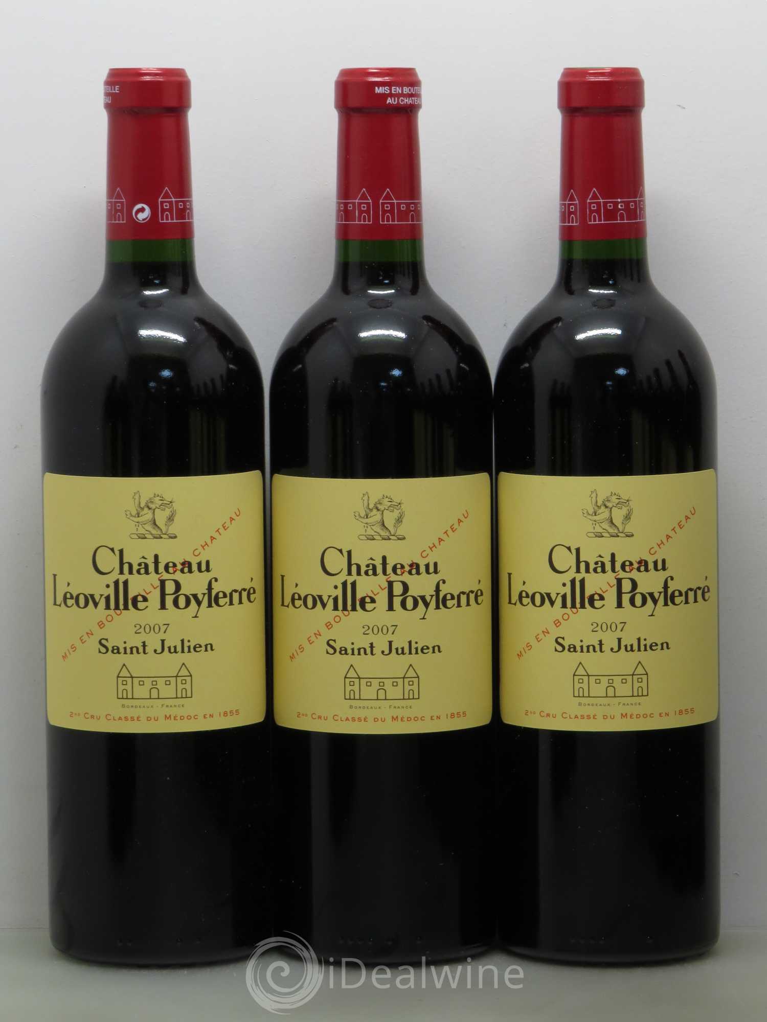 Château Léoville Poyferré 2ème Grand Cru Classé 2007 - Lot de 12 bouteilles - 1