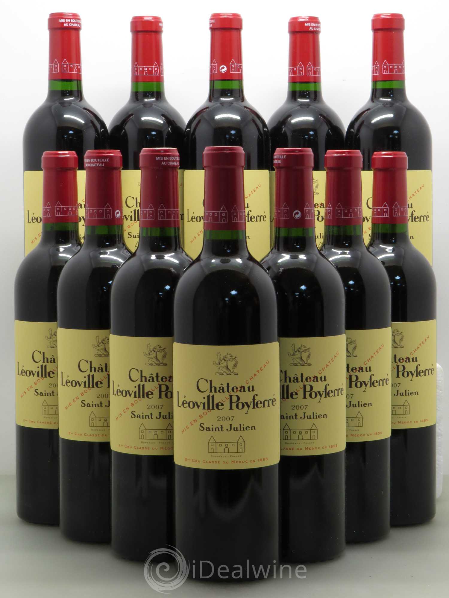 Château Léoville Poyferré 2ème Grand Cru Classé 2007 - Lot de 12 bouteilles - 0