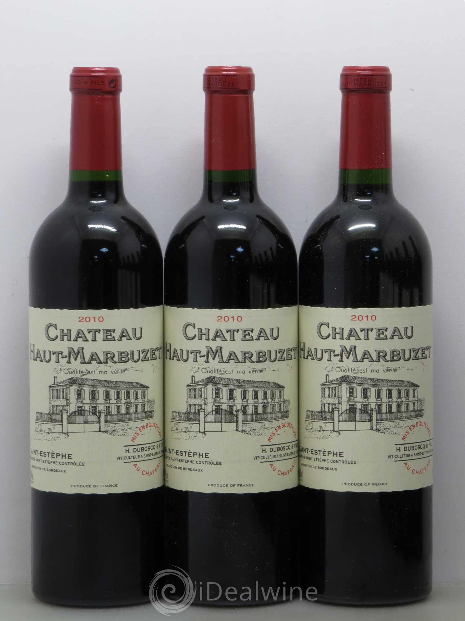 Château Haut Marbuzet 2010 - Lot de 12 bouteilles - 2