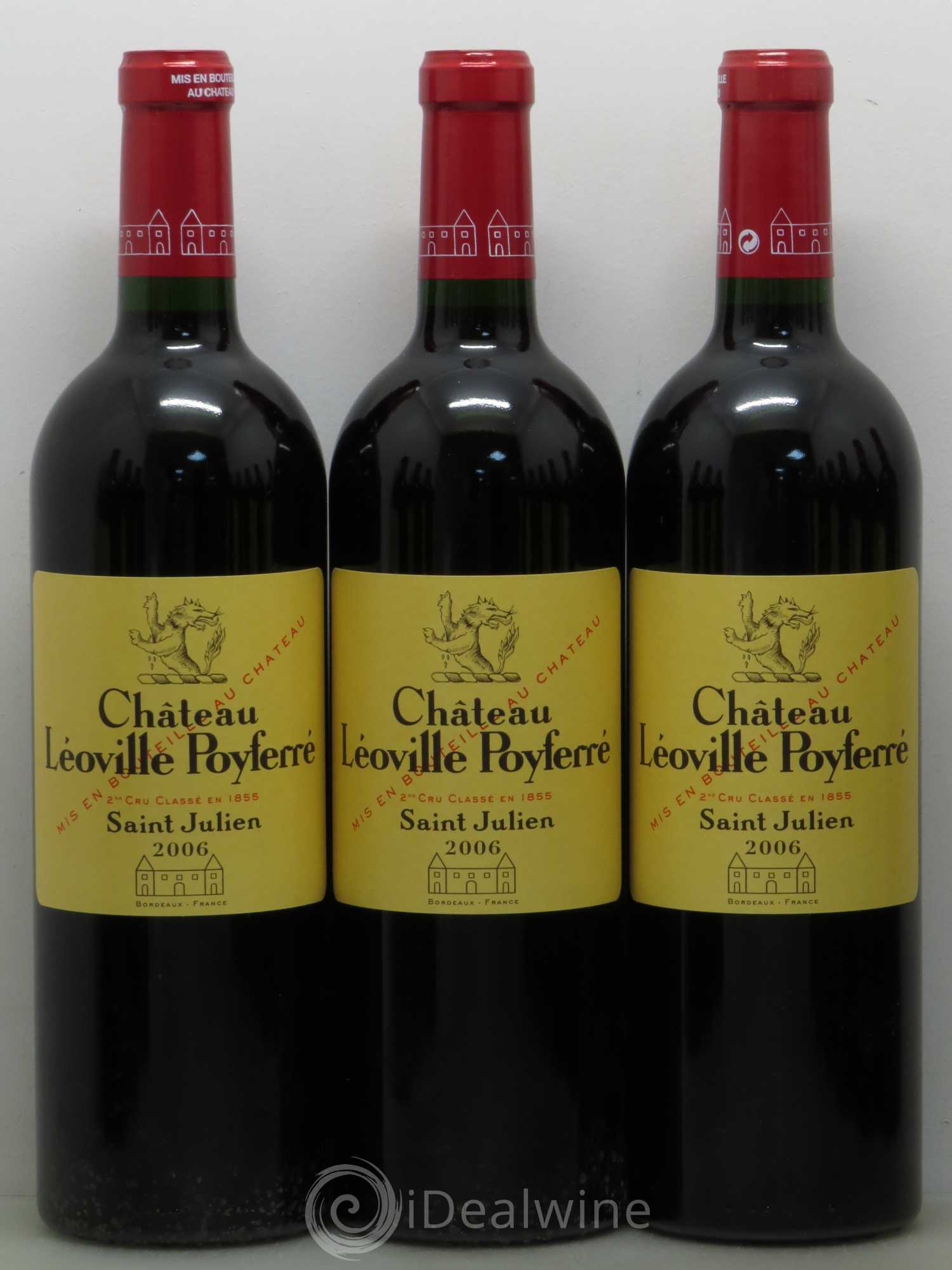 Château Léoville Poyferré 2ème Grand Cru Classé 2006 - Lot de 12 bouteilles - 1