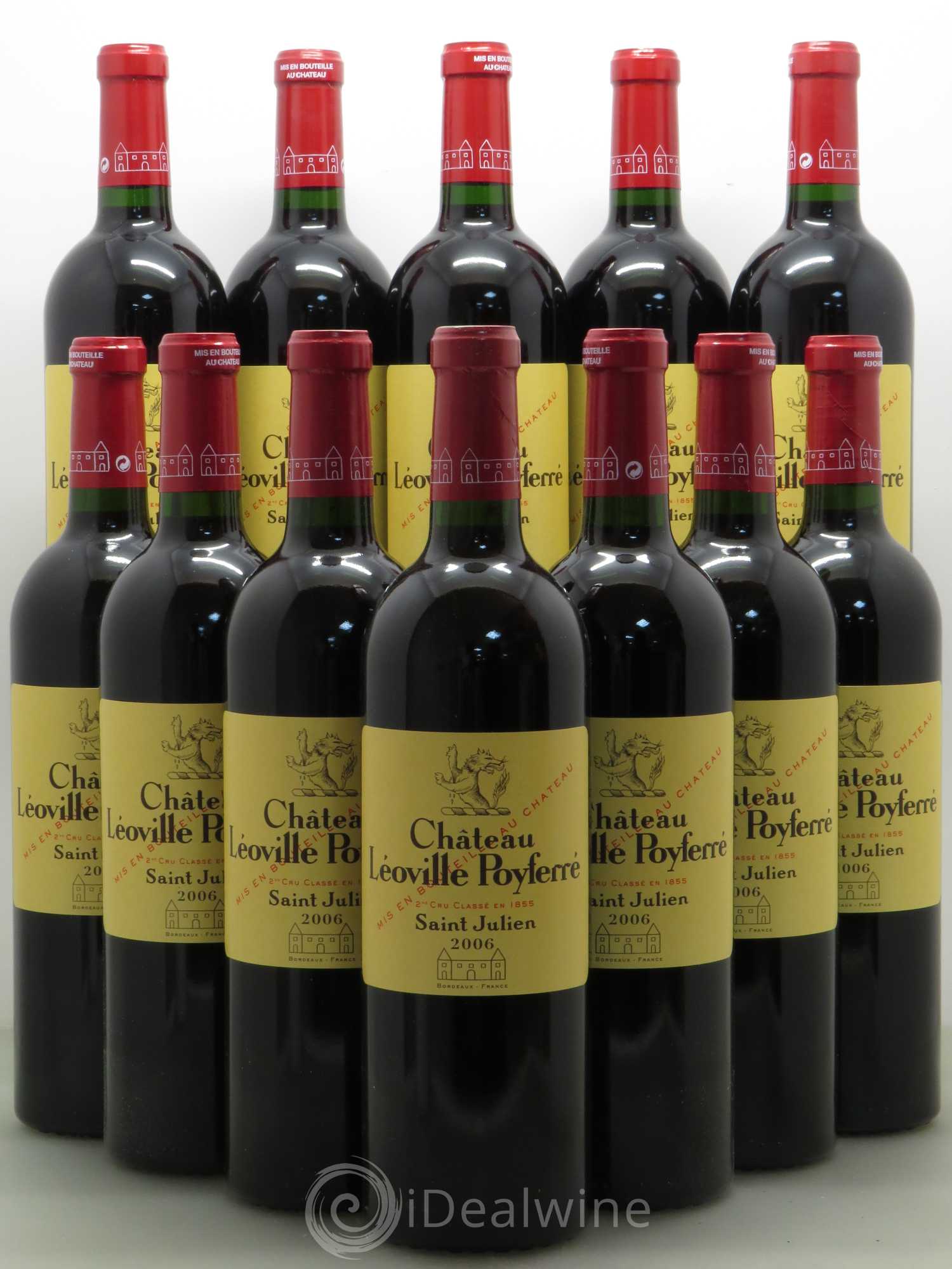 Château Léoville Poyferré 2ème Grand Cru Classé 2006 - Lot de 12 bouteilles - 0