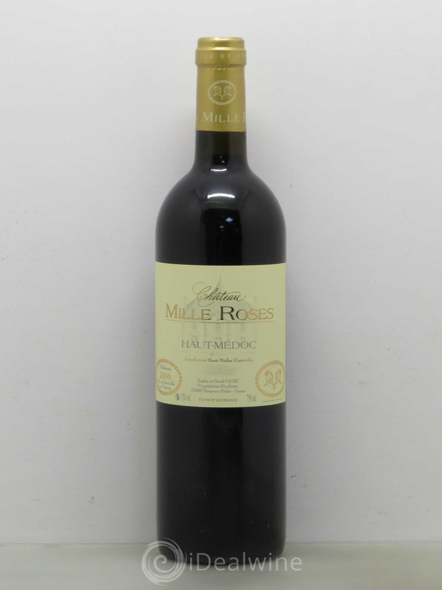 Château Mille Roses 2006 - Lot de 1 bouteille - 0