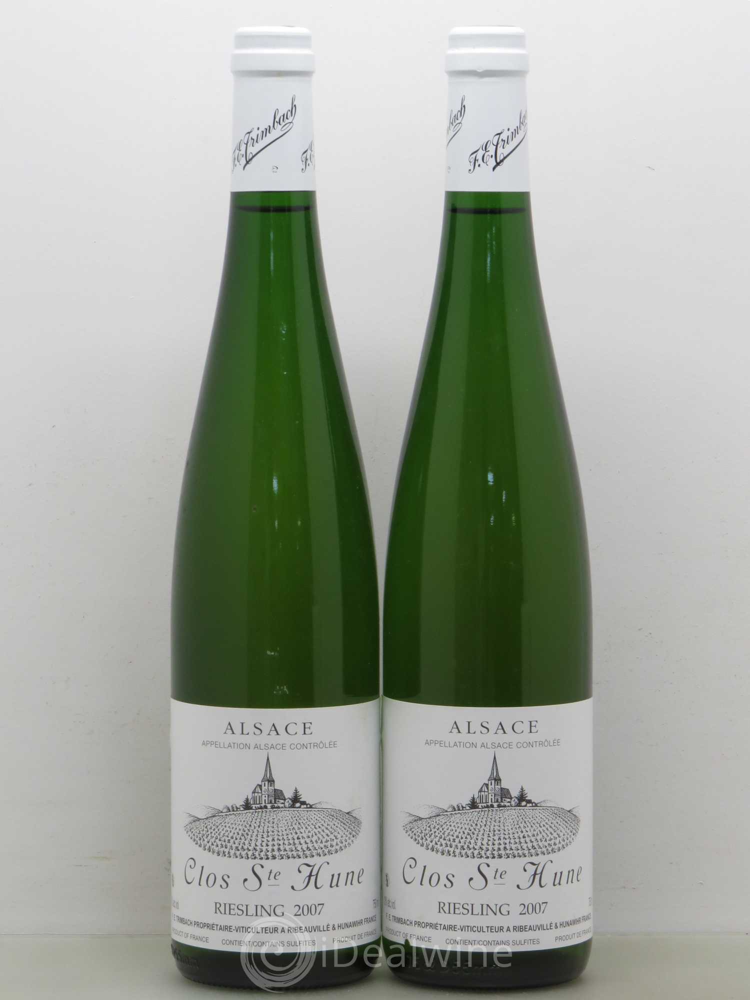 Alsace Riesling Clos Sainte-Hune Trimbach (Domaine) 2007 - Lot de 2 bouteilles - 0