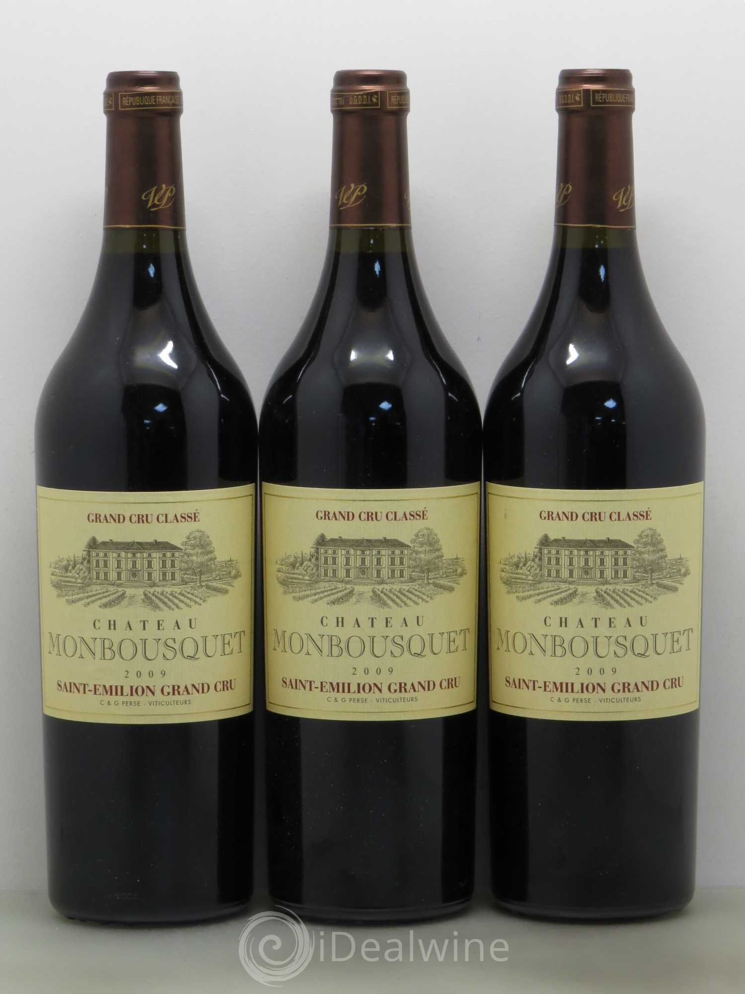 Château Monbousquet Grand Cru Classé 2009 - Lot de 3 bouteilles - 0