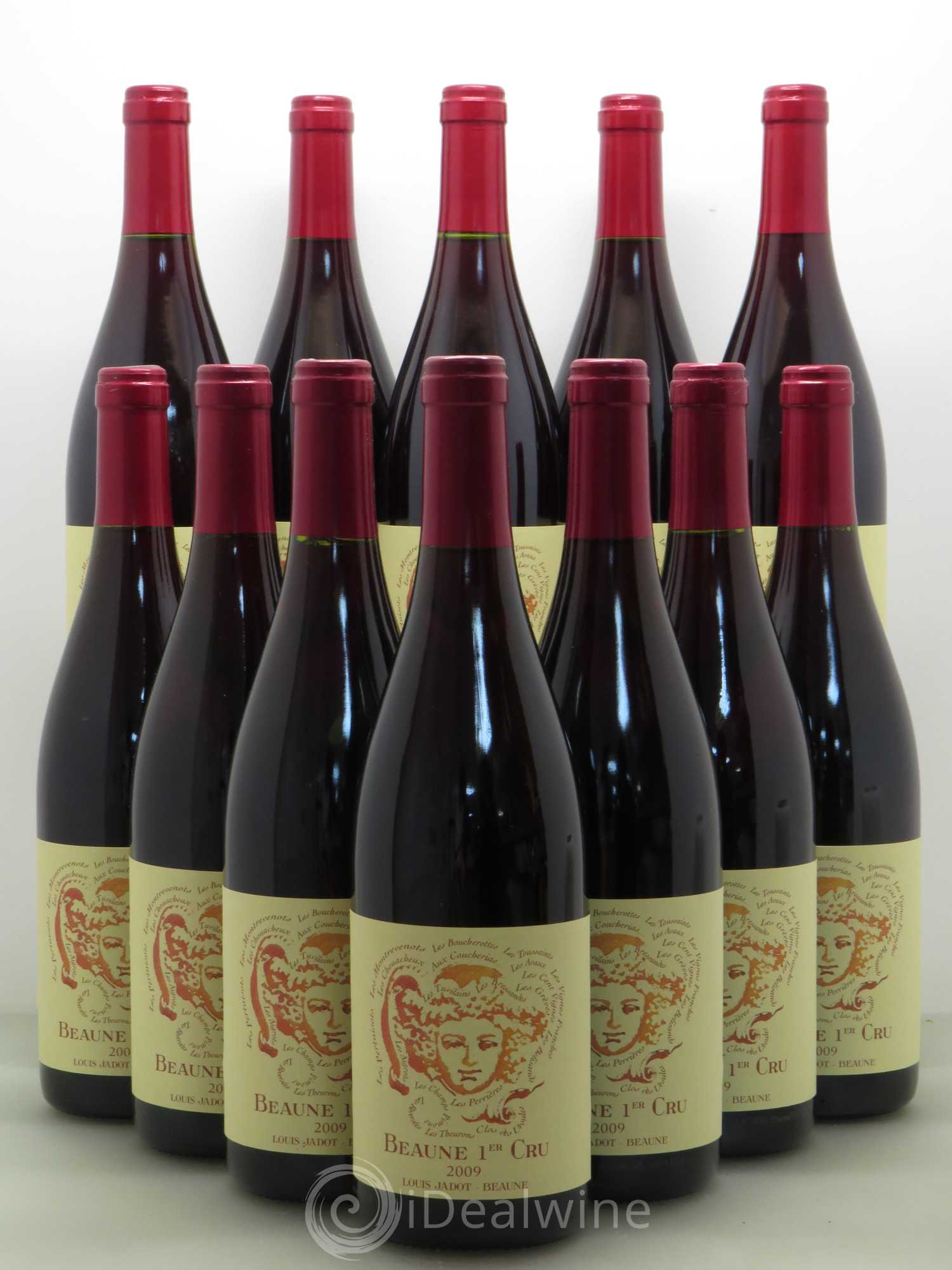 Beaune 1er Cru Louis Jadot 2009 - Lot de 12 bouteilles - 0