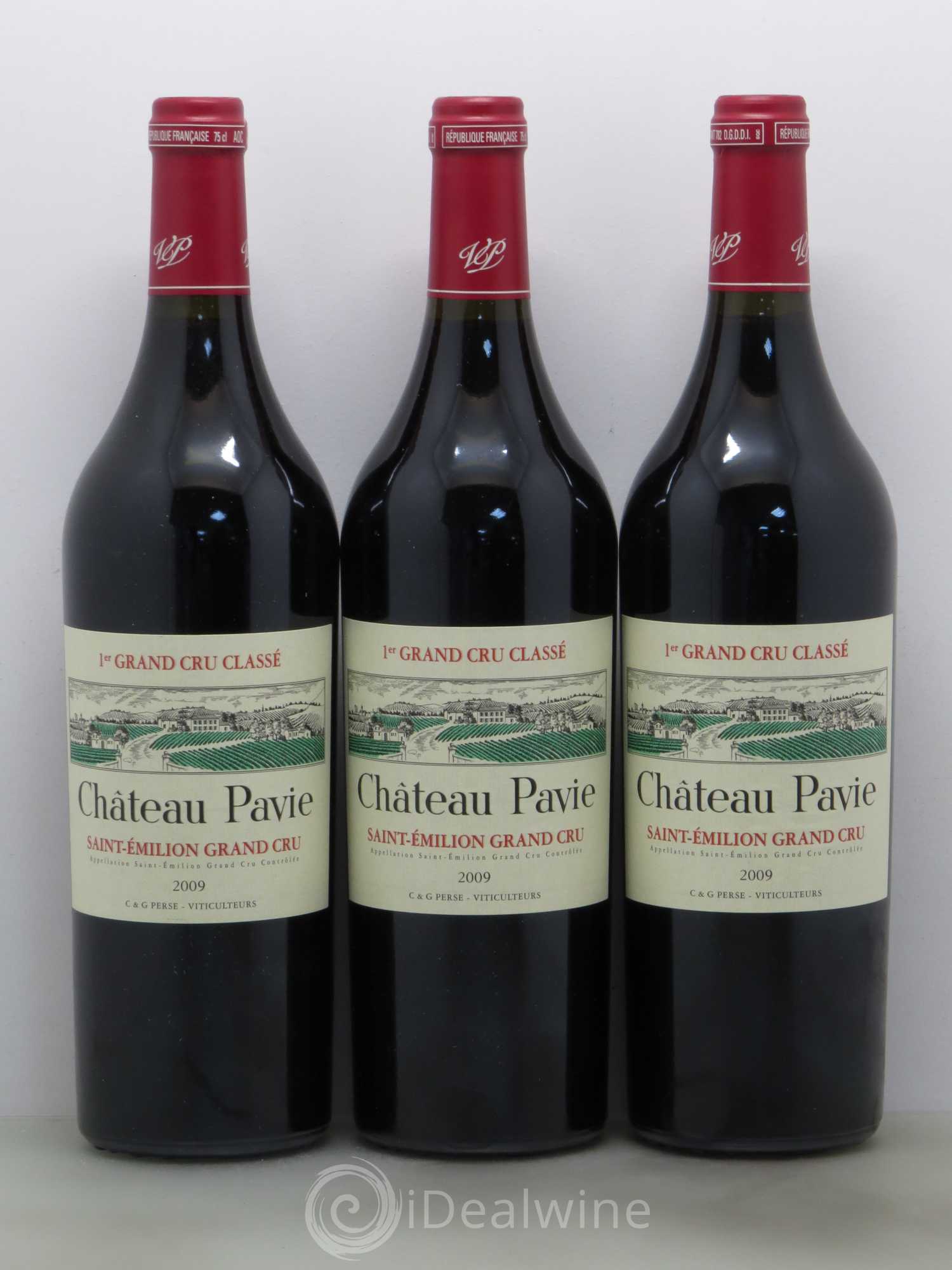 Château Pavie 1er Grand Cru Classé A 2009 - Lot de 3 bouteilles - 0
