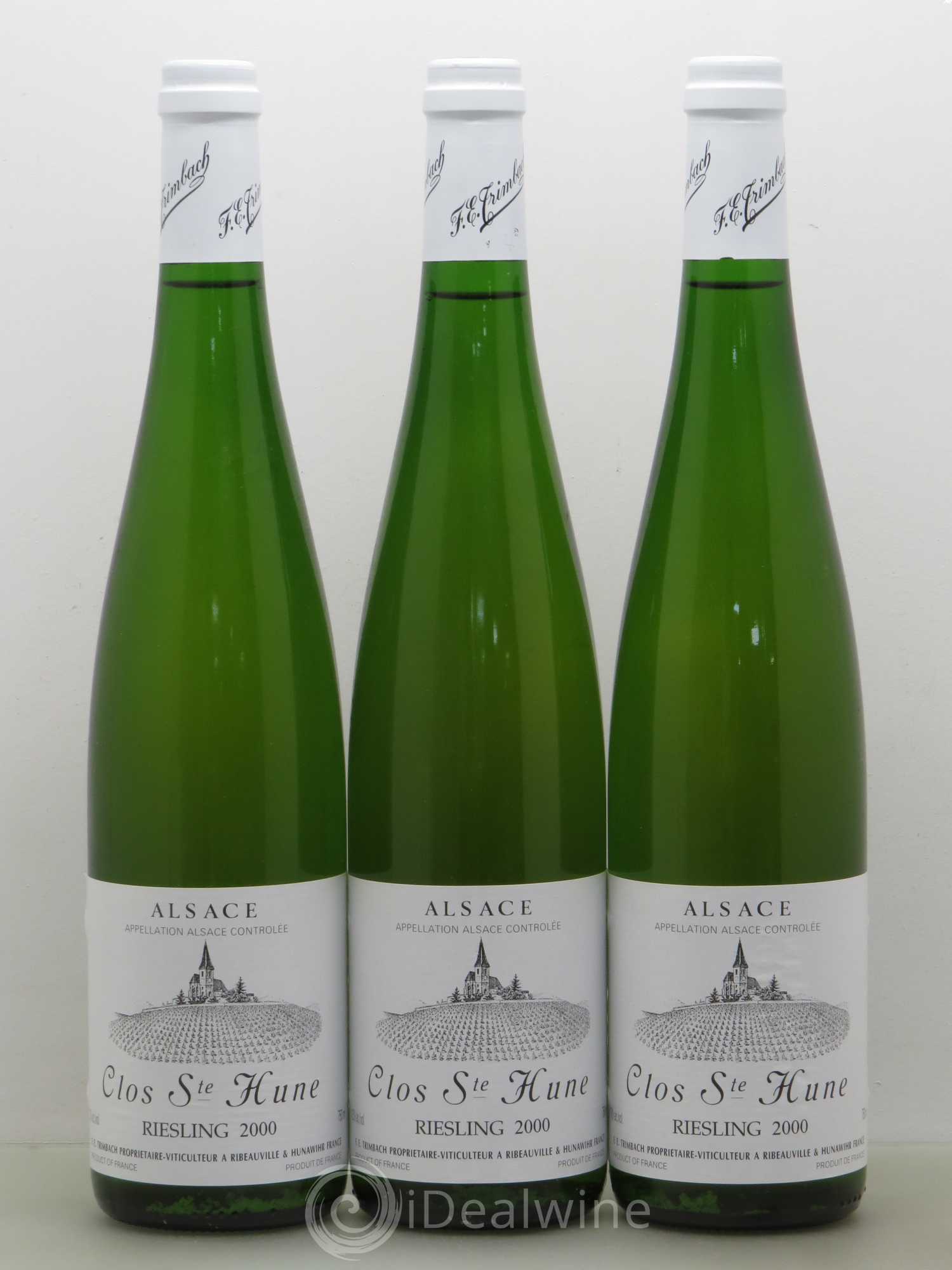 Alsace Riesling Clos Sainte-Hune Trimbach (Domaine) 2000 - Lot de 3 bouteilles - 0