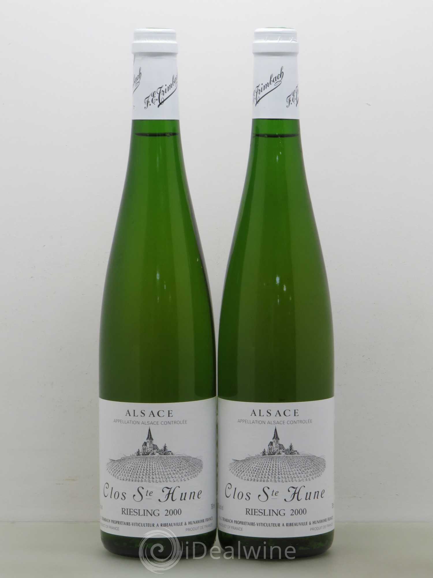 Alsace Riesling Clos Sainte-Hune Trimbach (Domaine) 2000 - Lot de 2 bouteilles - 0