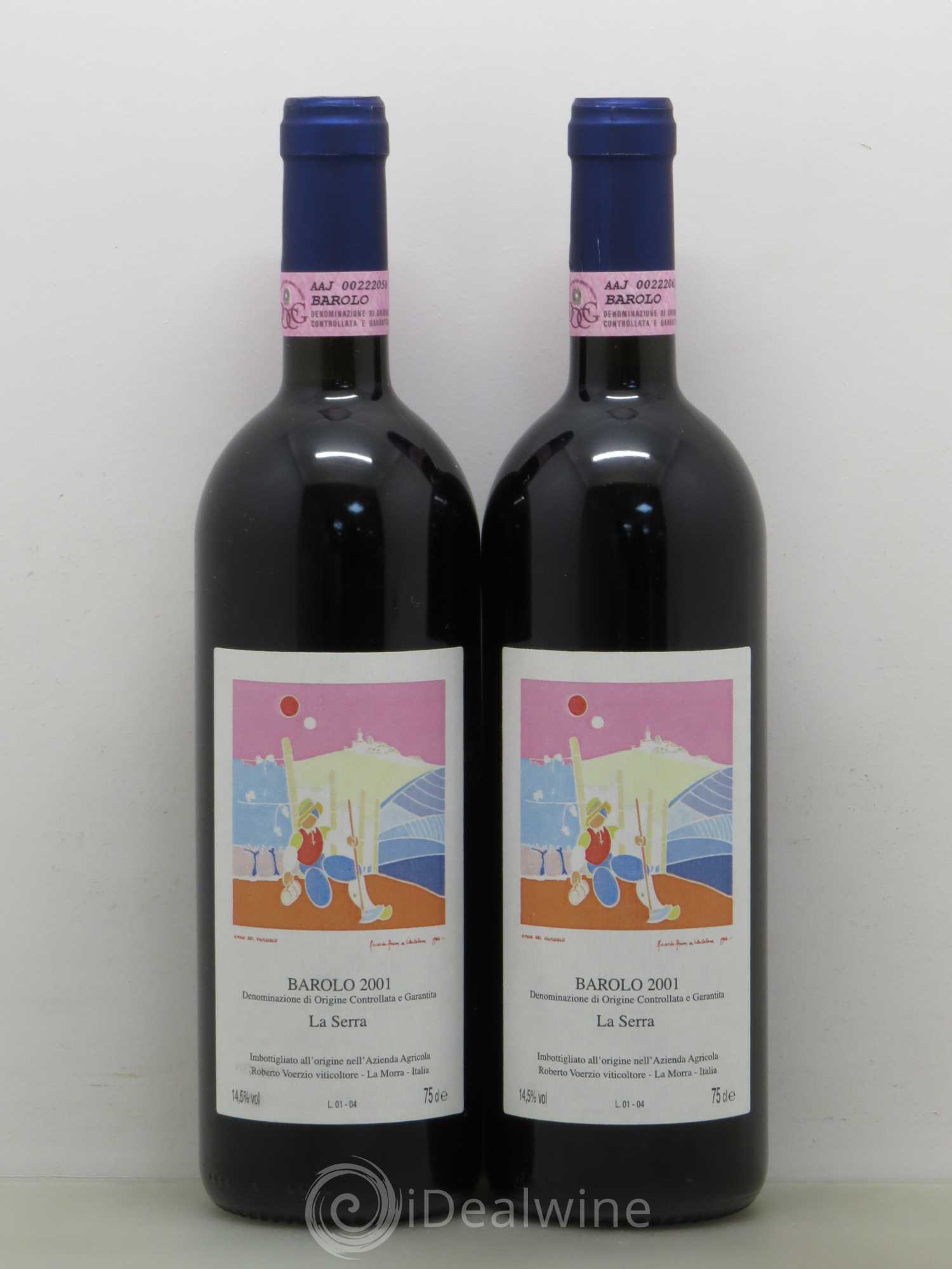 Barolo DOCG La Serra Roberto Voerzio 2001 - Lot de 2 bouteilles - 0