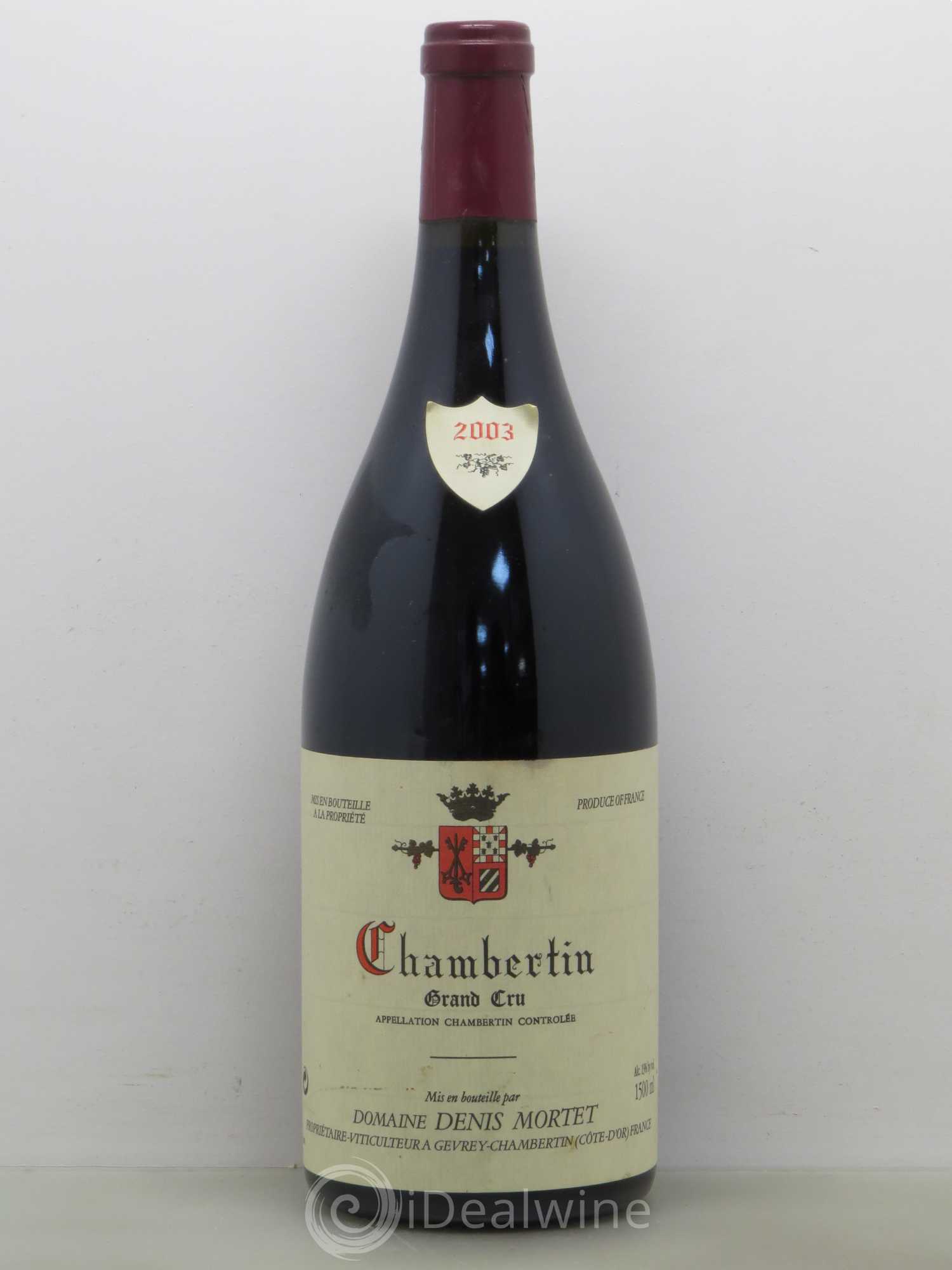 Chambertin Grand Cru Denis Mortet (Domaine) 2003 - Lot de 1 magnum - 0