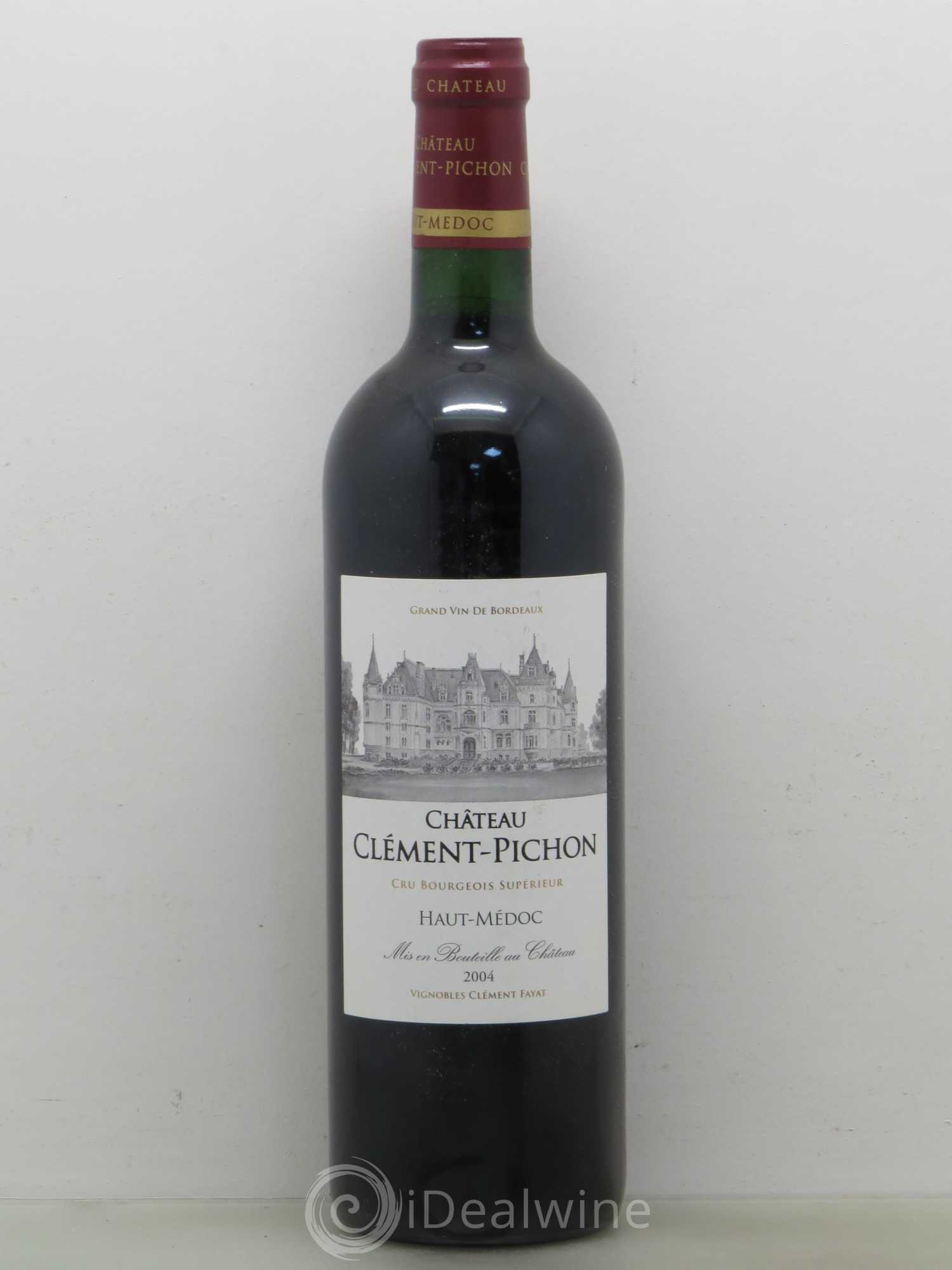 Château Clément-Pichon Cru Bourgeois 2004 - Lot de 1 bouteille - 0