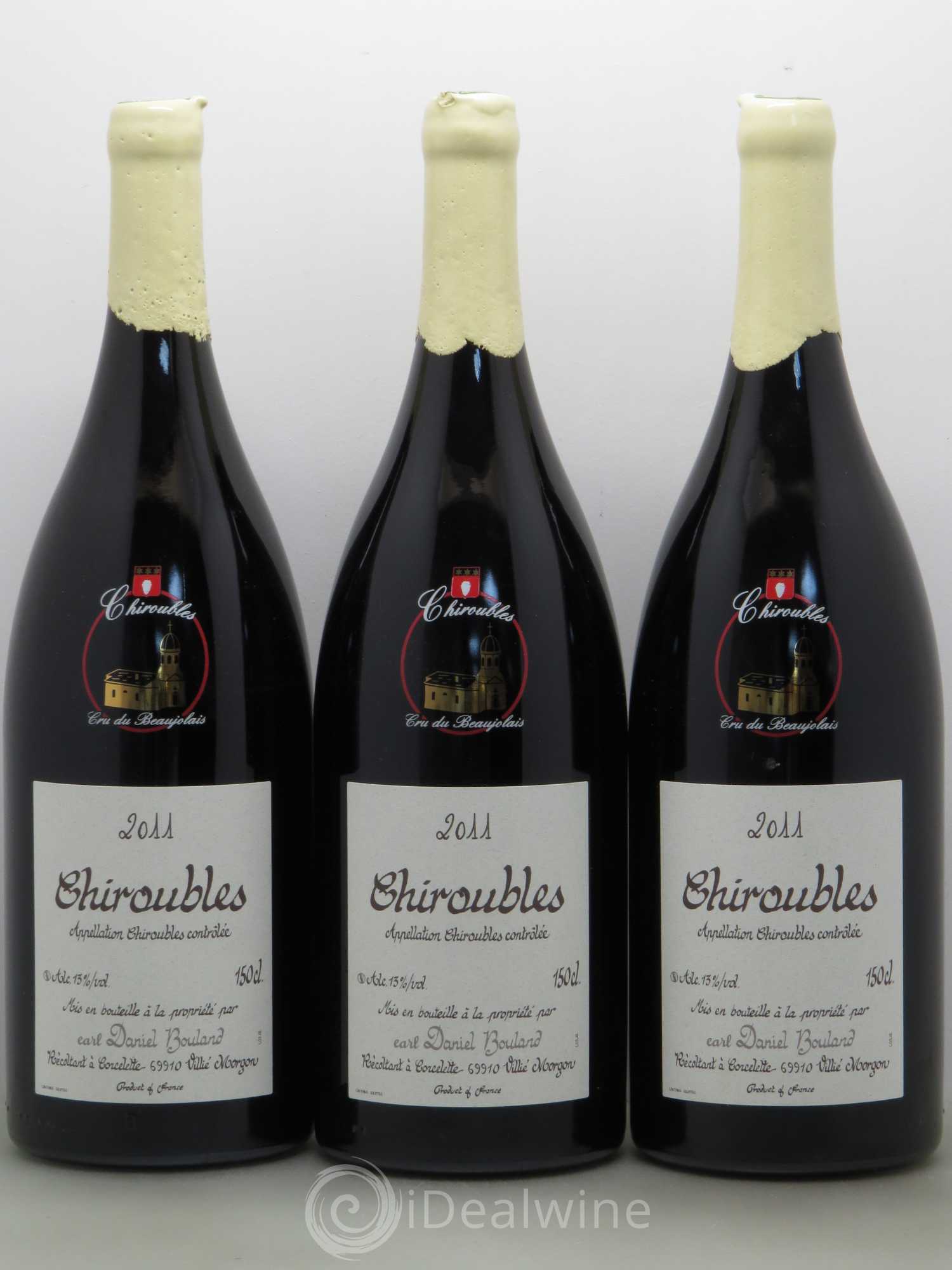 Chiroubles Daniel Bouland (Domaine) 2011 - Lot de 3 magnums - 0