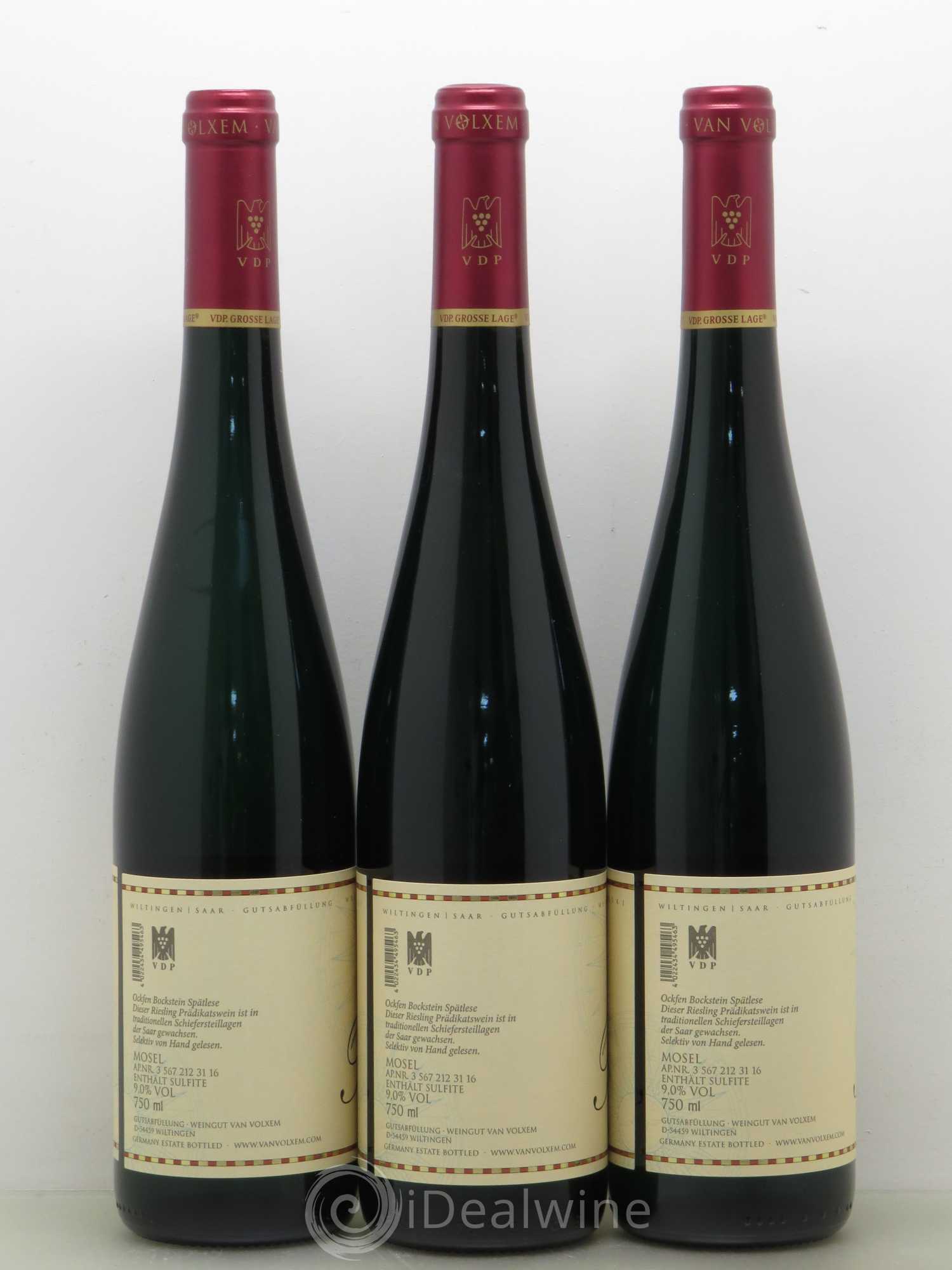 Allemagne Mosel-Saar Van Volxem Bockstein Riesling Spätlese 2015 - Lot de 6 bouteilles - 4