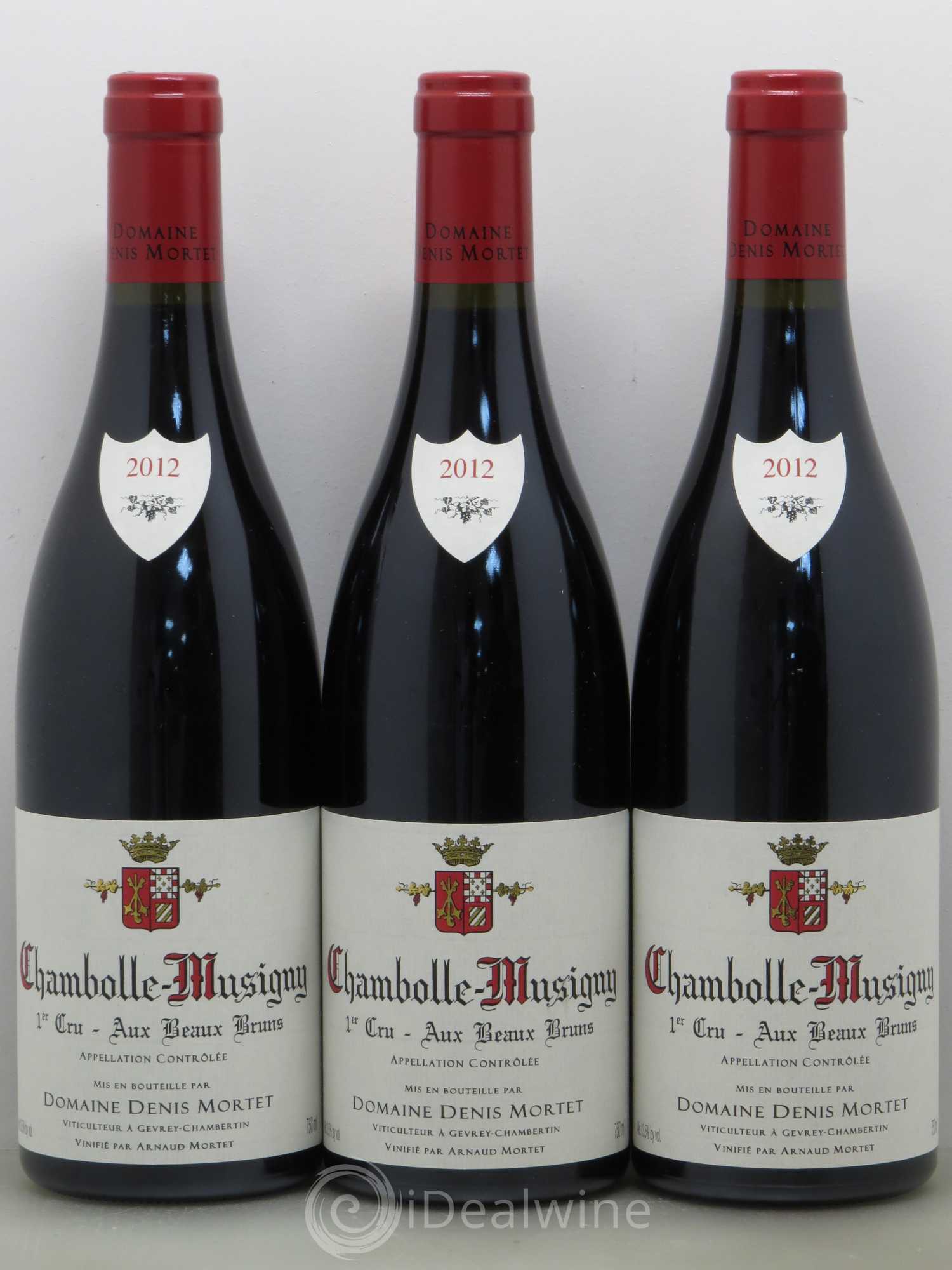 Chambolle-Musigny 1er Cru Aux Beaux Bruns Denis Mortet (Domaine) 2012 - Lot de 3 bouteilles - 0