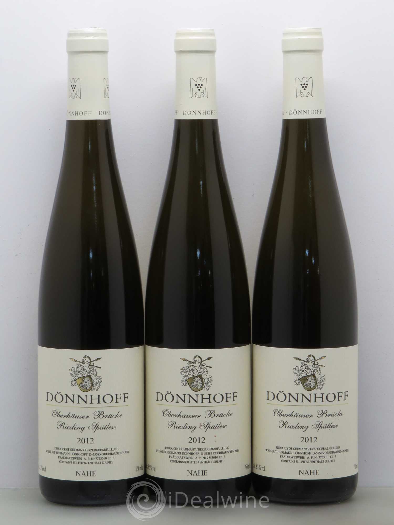 Allemagne Mosel-Saar Riesling Donnhoff Oberhauser Brücke Spätlese 2012 - Posten von 3 Flaschen - 0