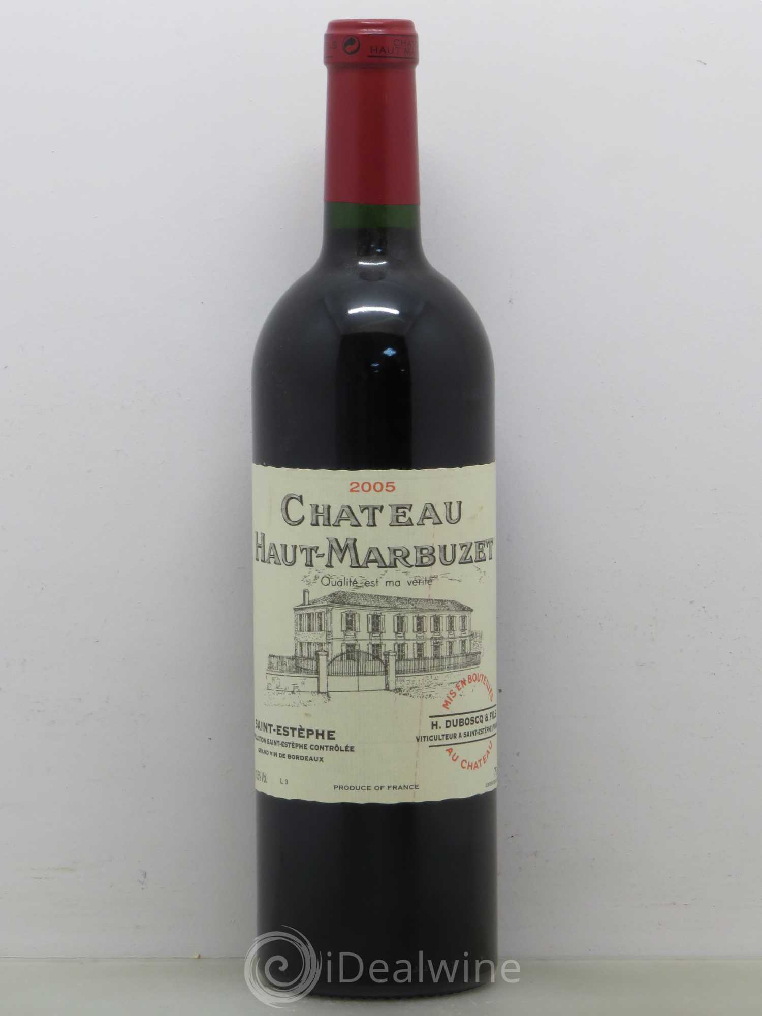 Château Haut Marbuzet 2005 - Lot de 1 bouteille - 0