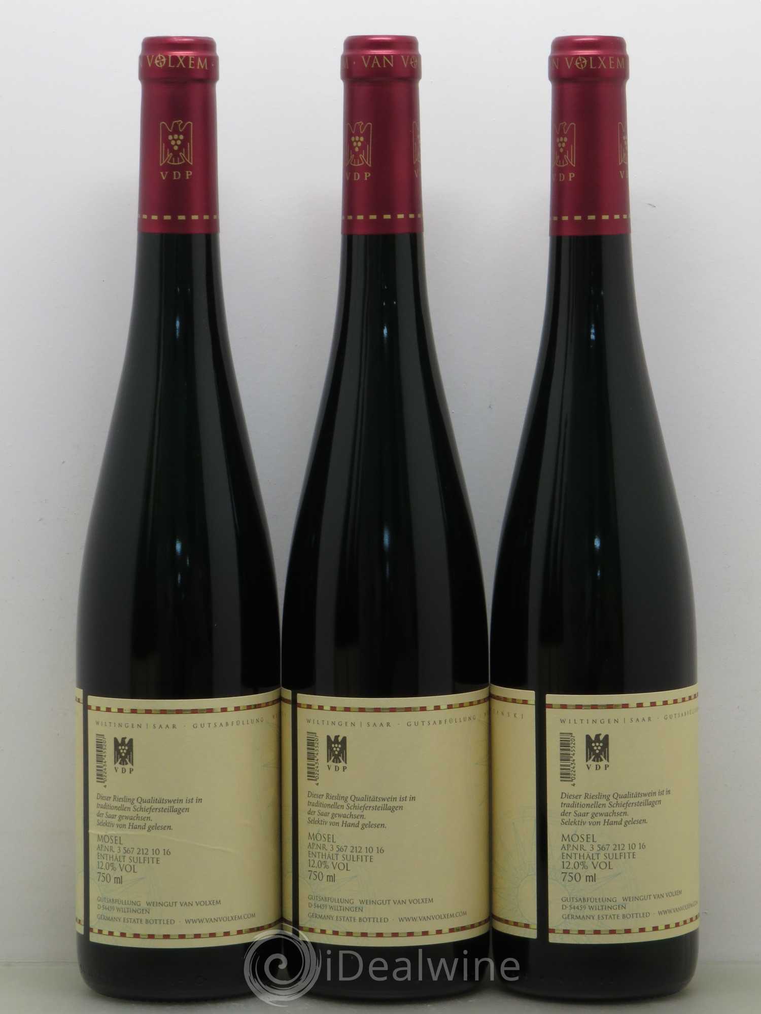 Allemagne Mosel-Saar Van Volxem Wiltinger Riesling  2015 - Lot de 6 bouteilles - 2