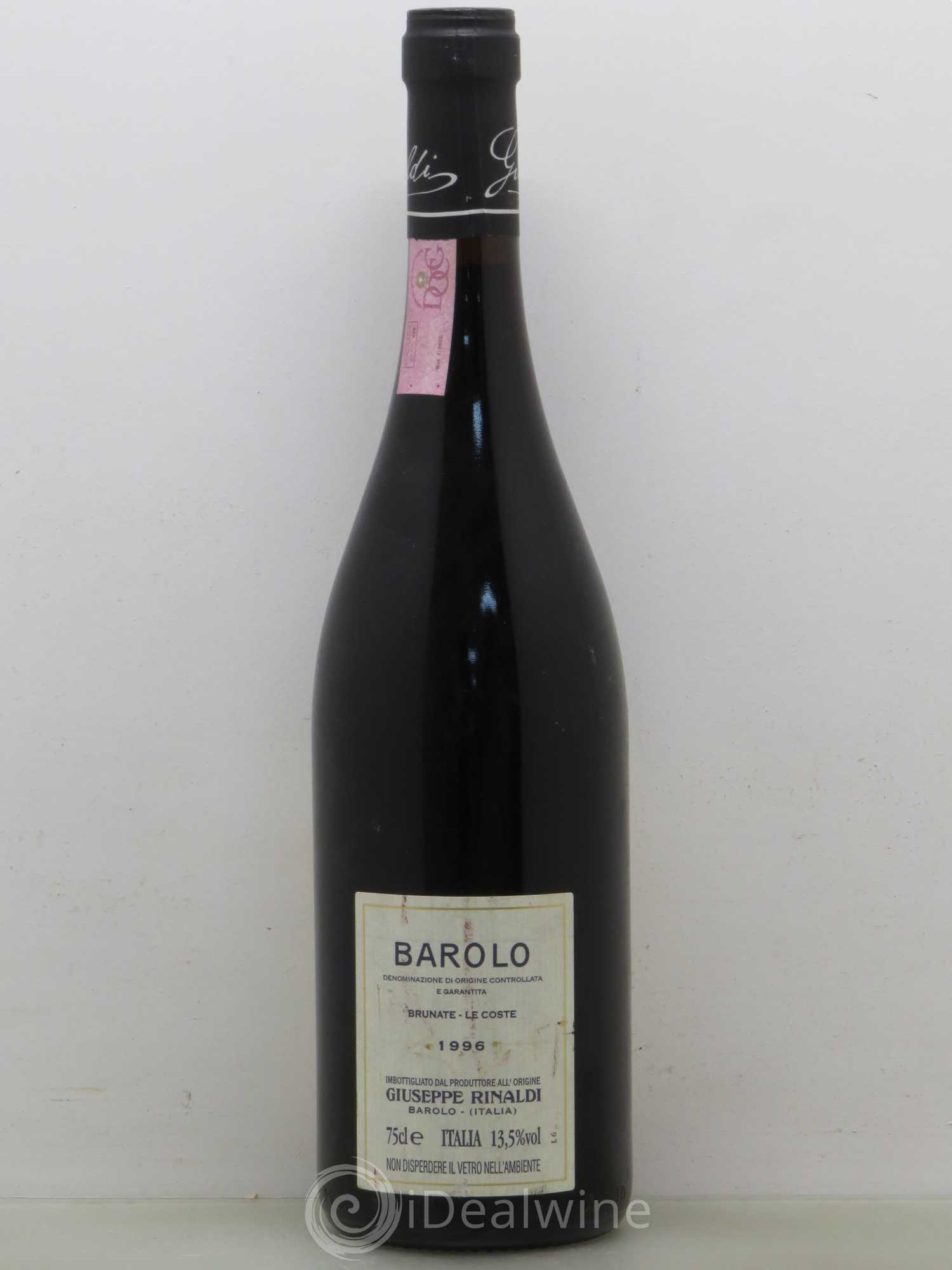 Barolo Brunate-le coste Giuseppe Rinaldi 1996 - Posten von 1 Flasche - 1