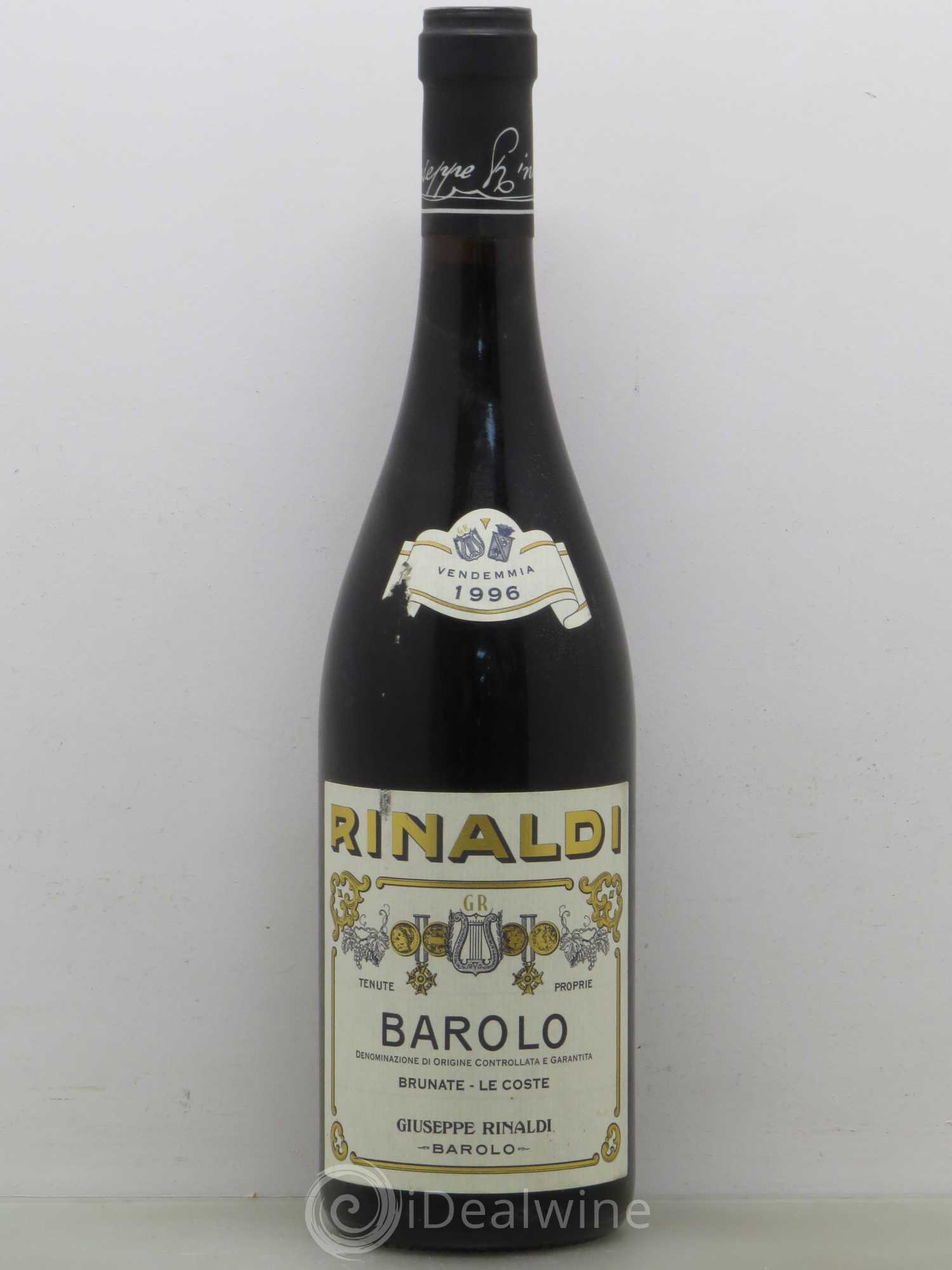 Barolo Brunate-le coste Giuseppe Rinaldi 1996 - Posten von 1 Flasche - 0