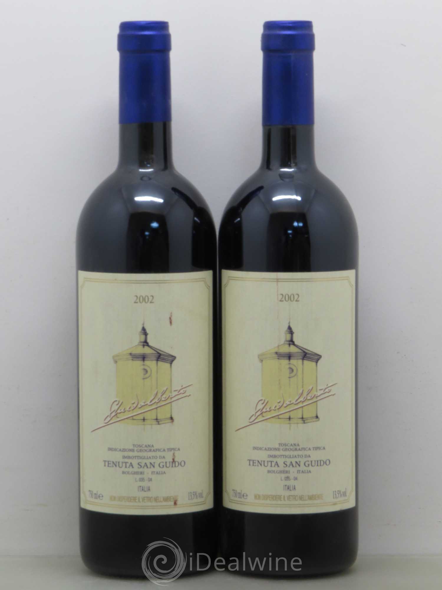 Toscana IGT Guidalberto Tenuta San Guido 2002 - Lot de 2 bouteilles - 0