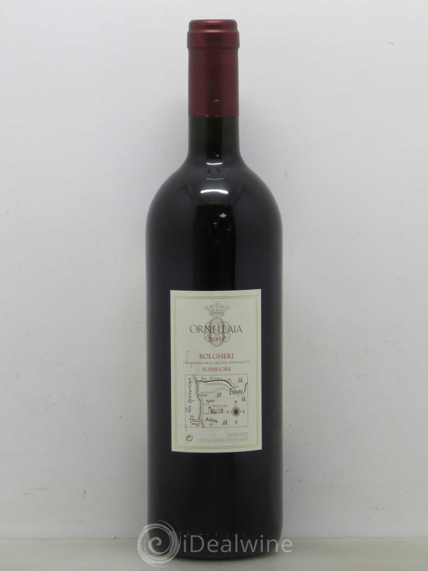 Bolgheri DOC Superiore Ornellaia Tenuta Dell'Ornellaia - Frescobaldi 2004 - Lot de 1 bouteille - 1