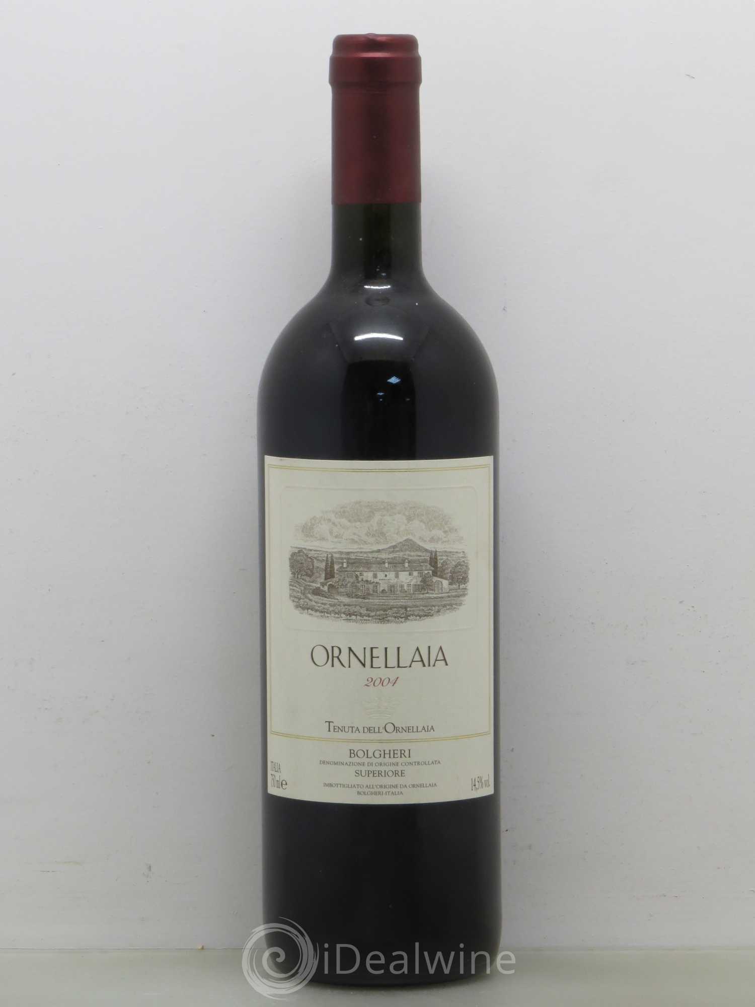 Bolgheri DOC Superiore Ornellaia Tenuta Dell'Ornellaia - Frescobaldi 2004 - Lot de 1 bouteille - 0