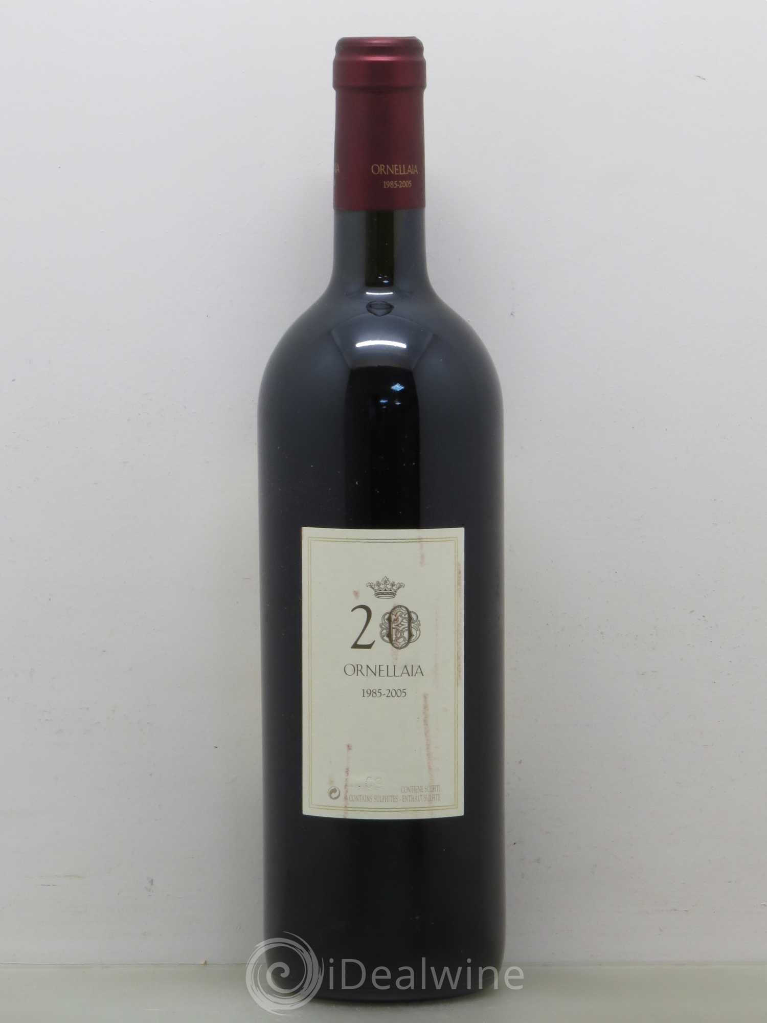 Bolgheri DOC Superiore Ornellaia Tenuta Dell'Ornellaia - Frescobaldi 2005 - Lot de 1 bouteille - 1