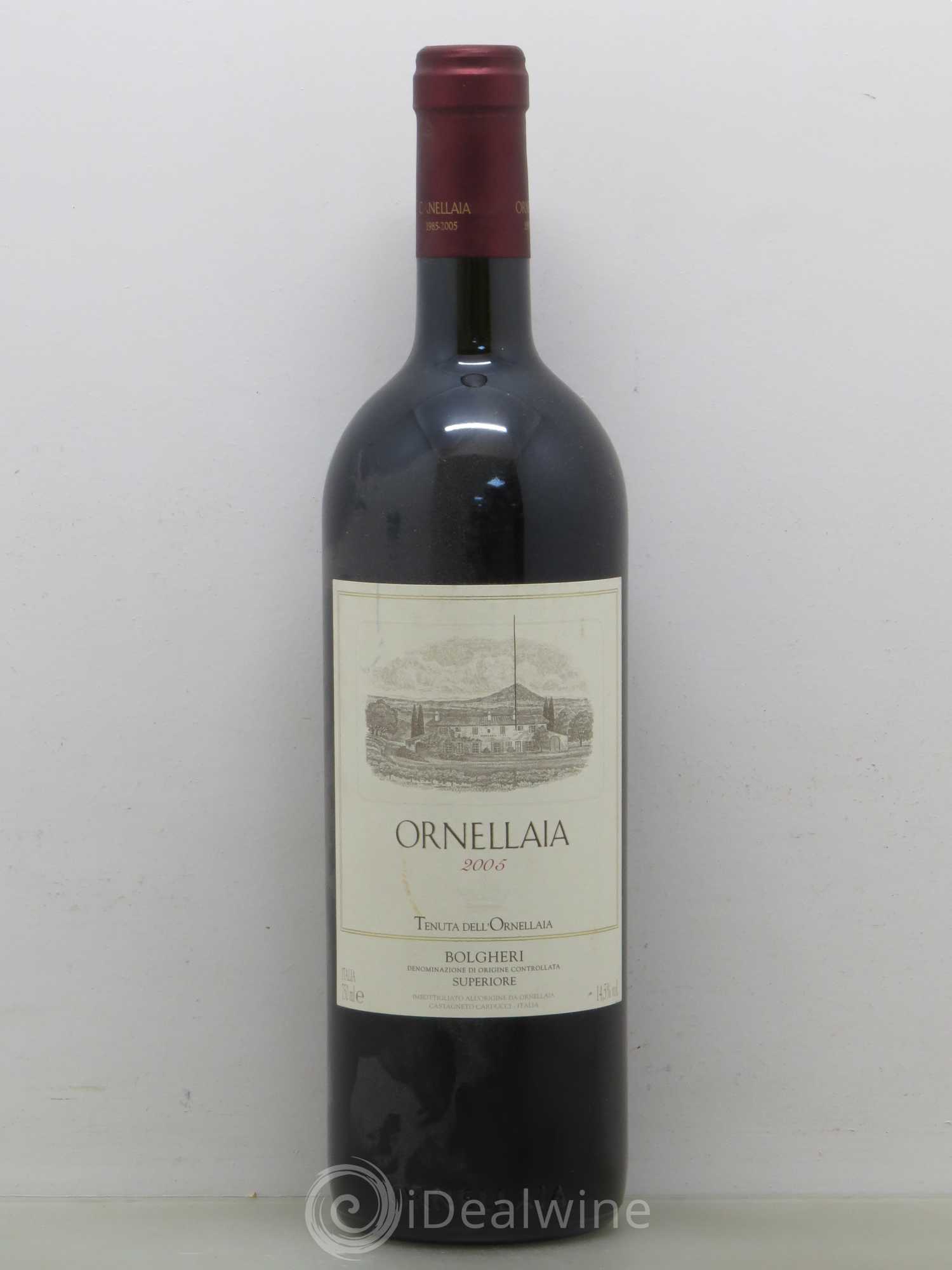 Bolgheri DOC Superiore Ornellaia Tenuta Dell'Ornellaia - Frescobaldi 2005 - Lot de 1 bouteille - 0