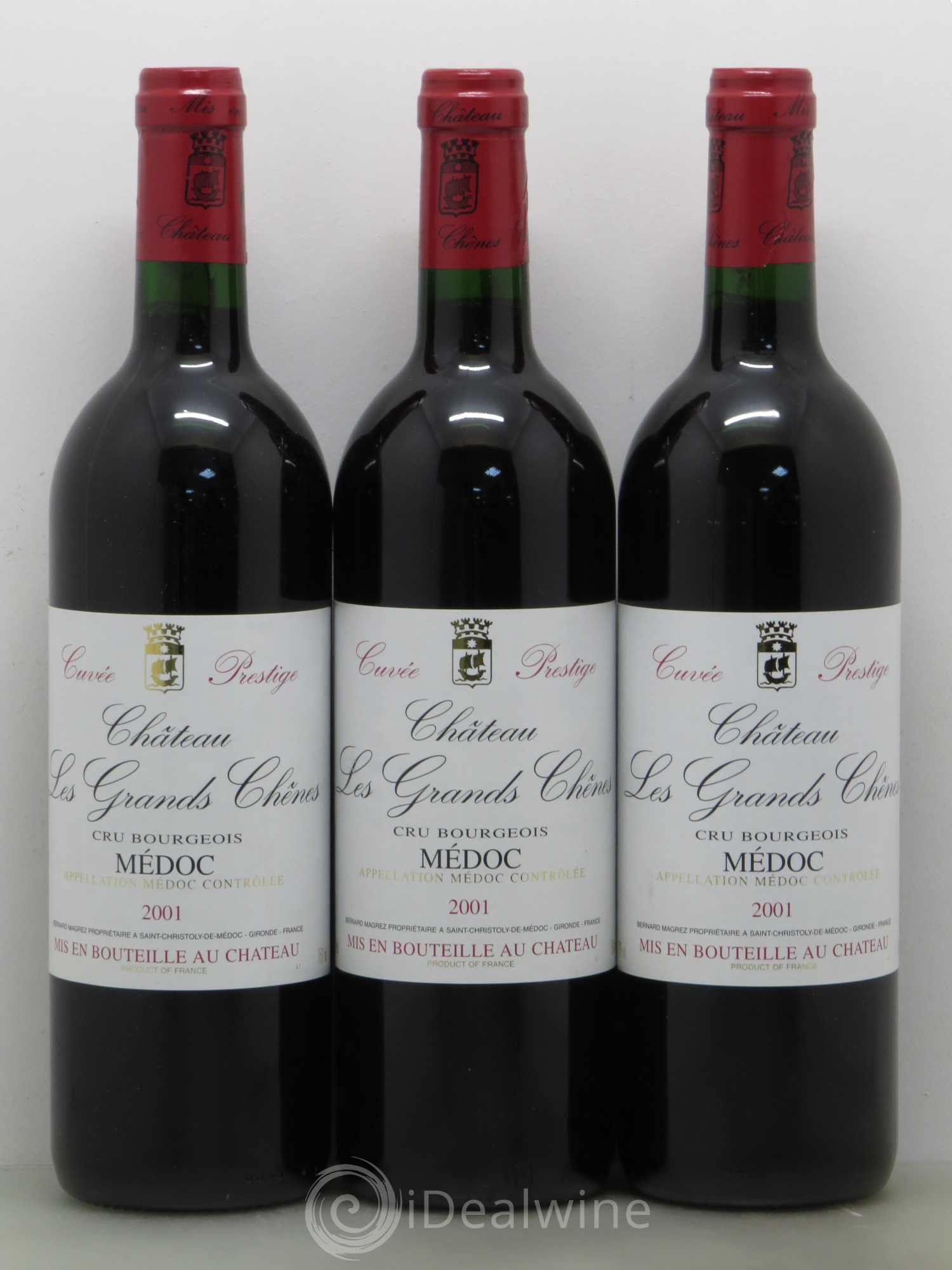 Bordeaux Les Grands Chênes Medoc 2001 - Lot de 12 bouteilles - 4