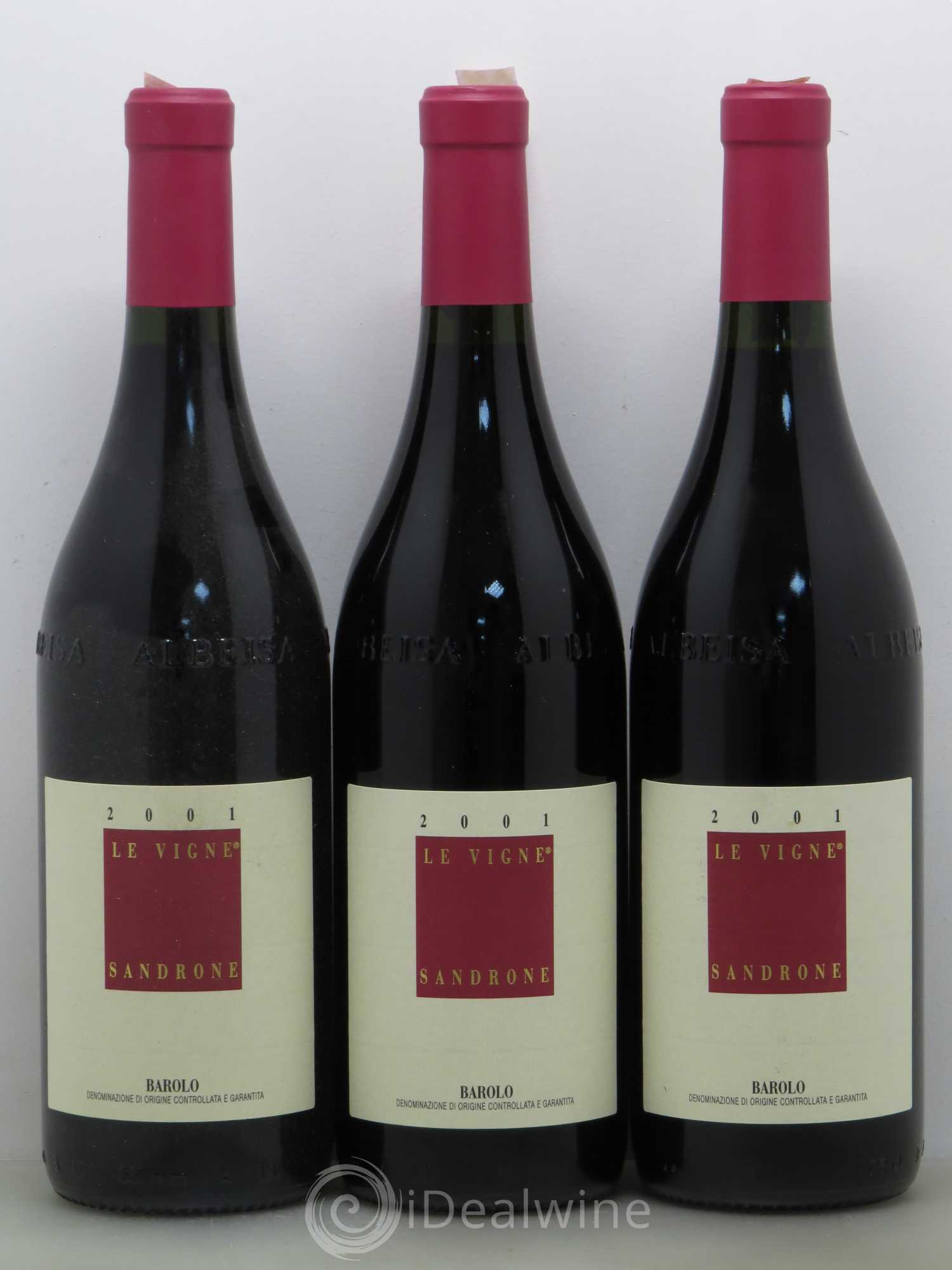 Barolo DOCG Le Vigne Luciano Sandrone 2001 - Lot de 3 bouteilles - 0