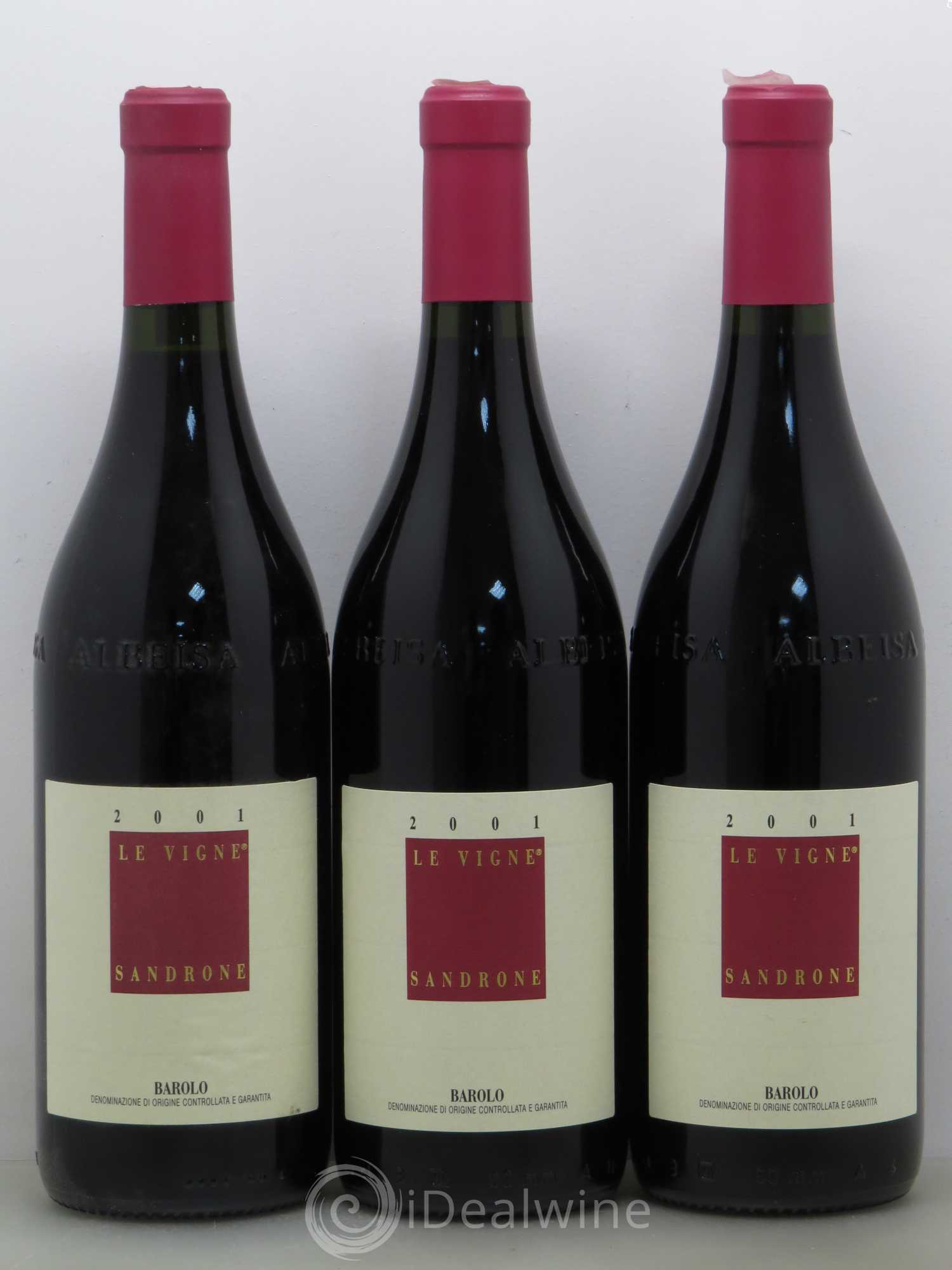 Barolo DOCG Le Vigne Luciano Sandrone 2001 - Lot de 3 bouteilles - 0