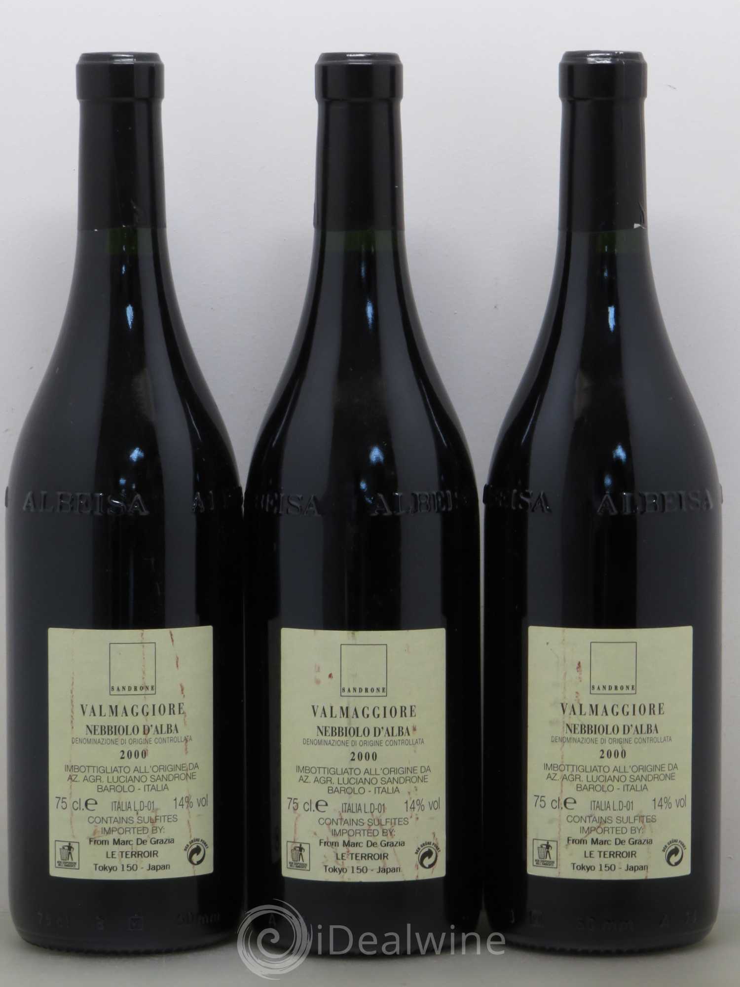 Nebbiolo d'Alba DOC Valmaggiore Luciano Sandrone 2000 - Lot de 3 bouteilles - 1