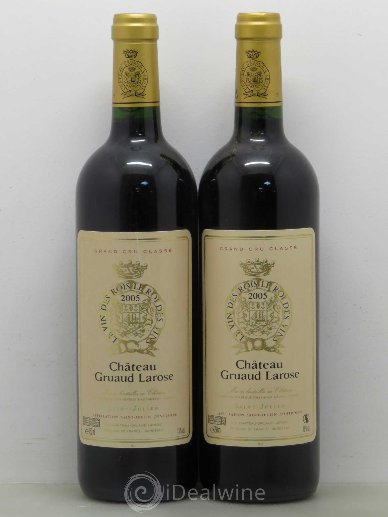 Château Gruaud Larose 2ème Grand Cru Classé 2005 - Lot de 2 bouteilles - 0
