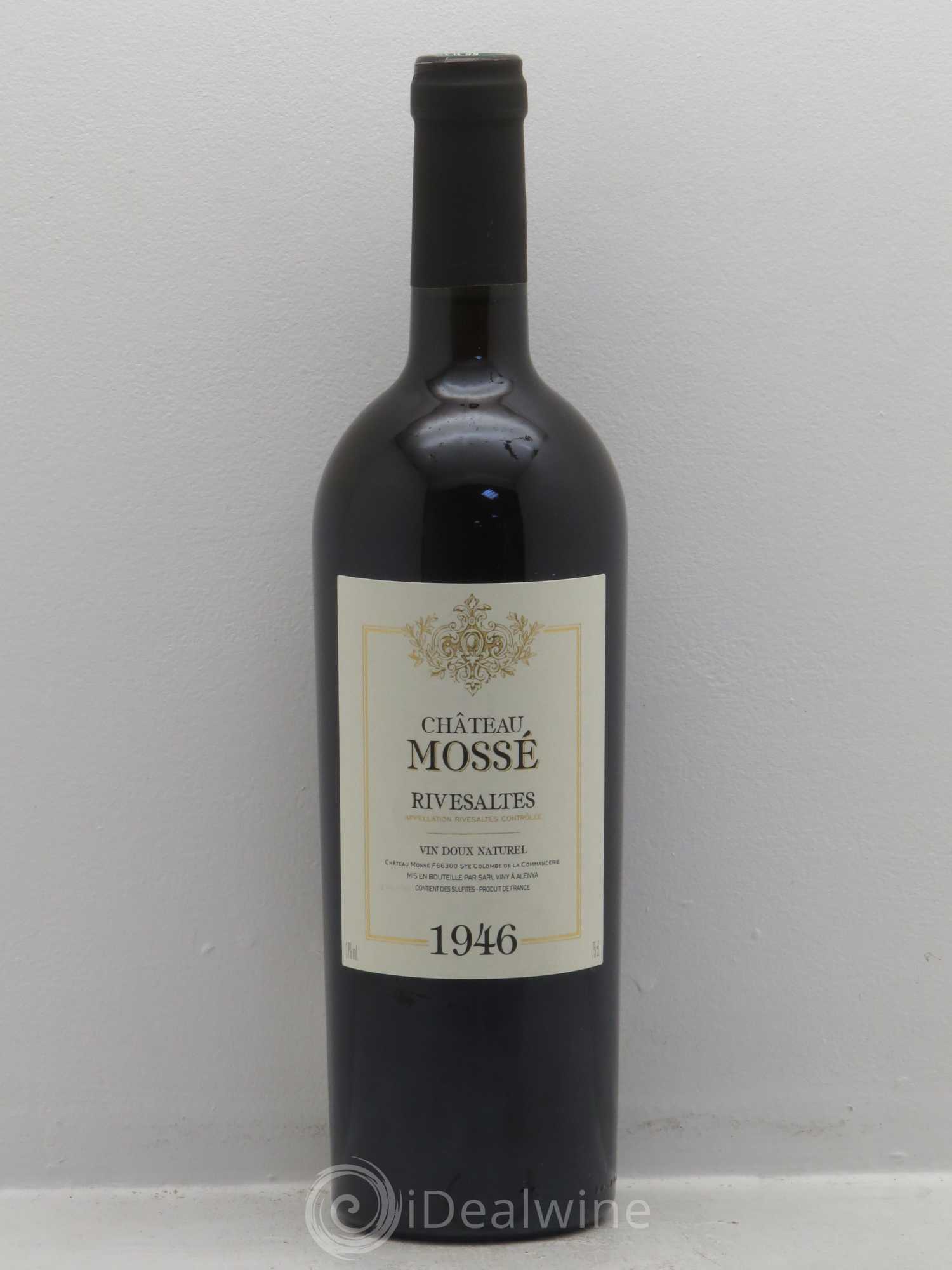 Rivesaltes Château Mossé 1946 - Posten von 1 Flasche - 0