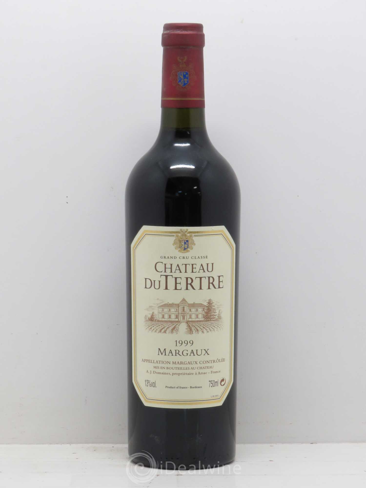 Château du Tertre 5ème Grand Cru Classé 1999 - Lot de 1 bouteille - 0