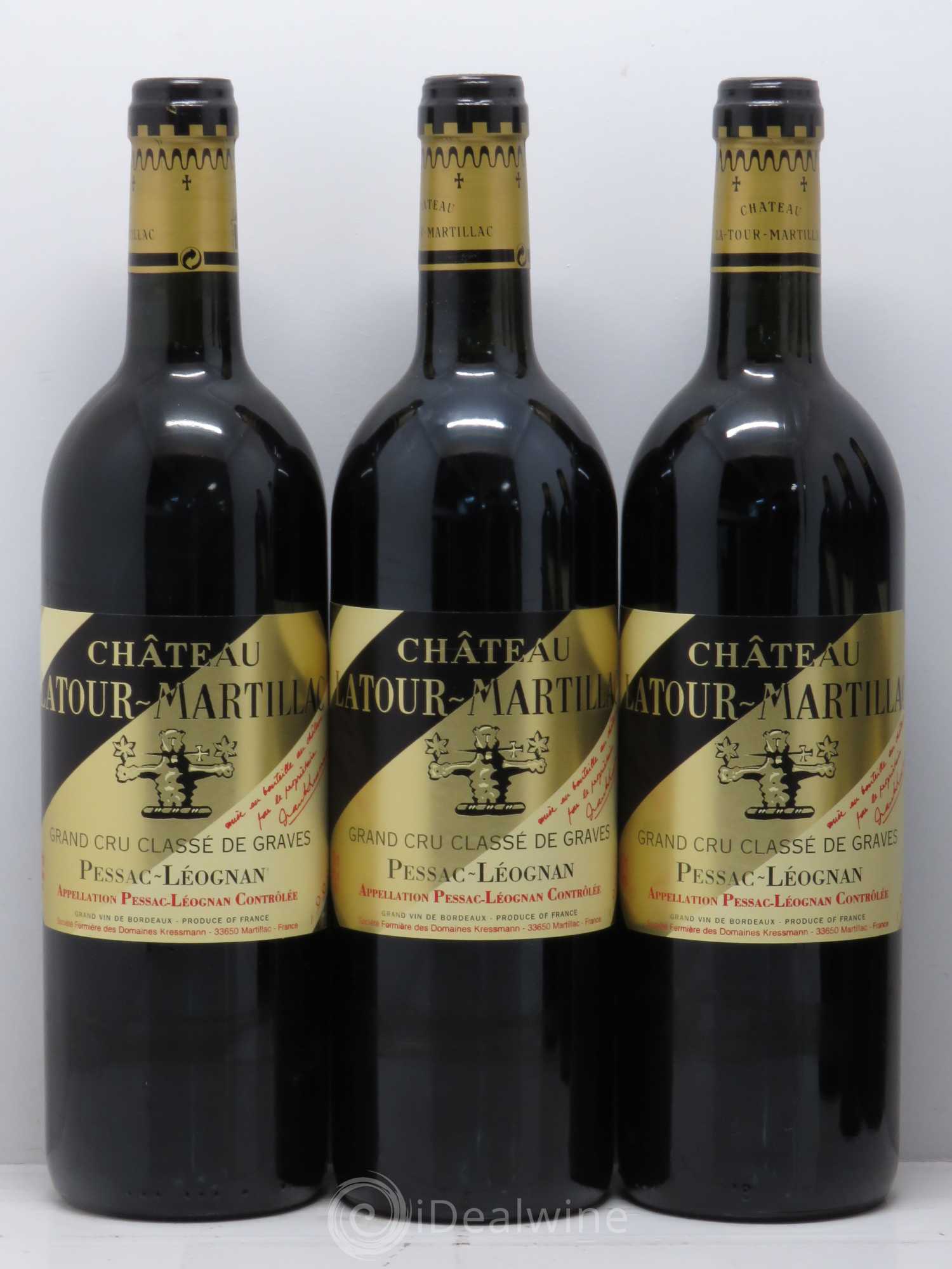 Château Latour-Martillac Cru Classé de Graves 1999 - Lot de 6 bouteilles - 1